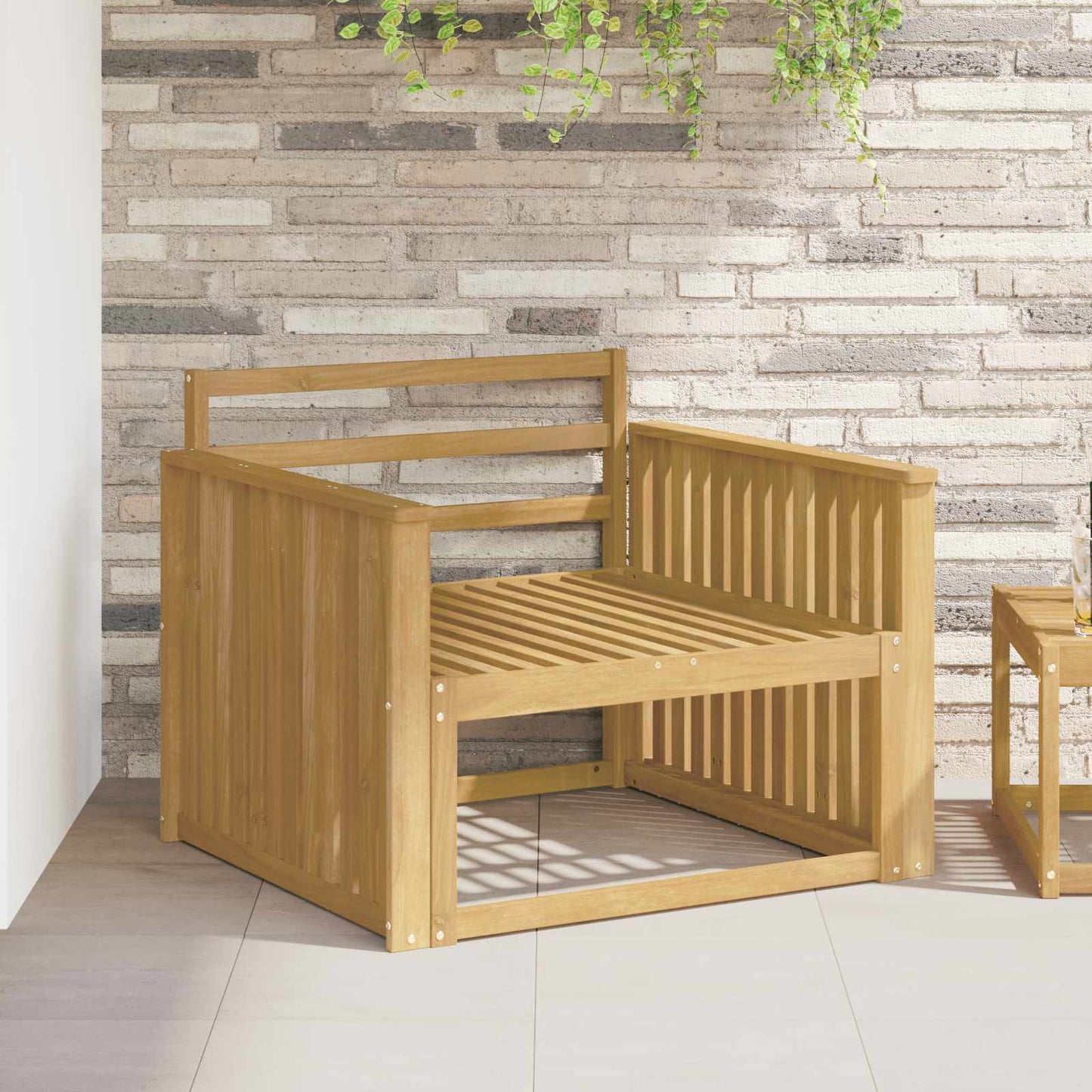 Armleuningen Module 2 pcs Wit 80 x 6 x 61 cm Massief Acaciahout is nu te koop bij PeponiXL, paradijselijk wonen!