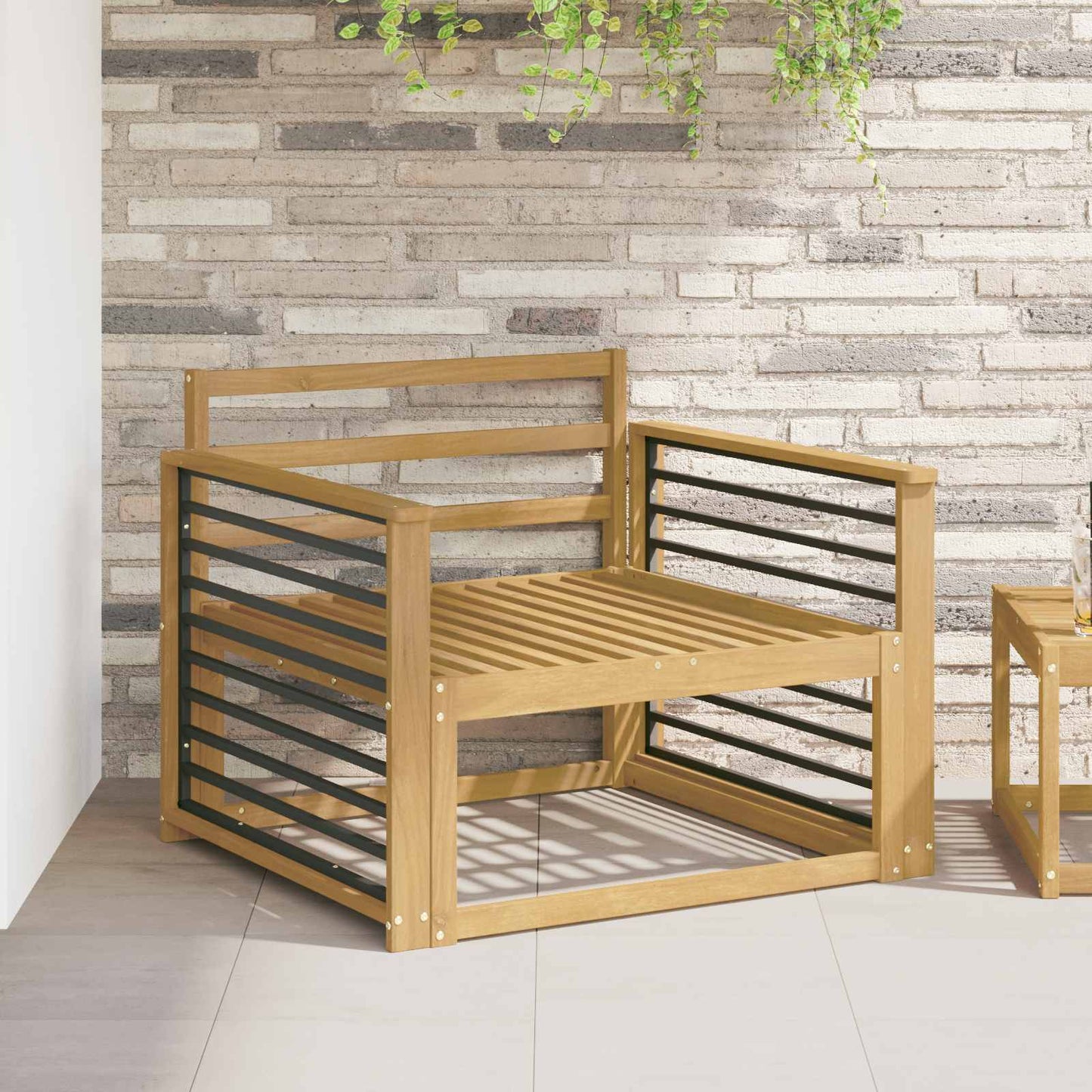 Armleuningen Module 2 pcs Wit 80 x 6 x 61 cm Massief Acaciahout is nu te koop bij PeponiXL, paradijselijk wonen!