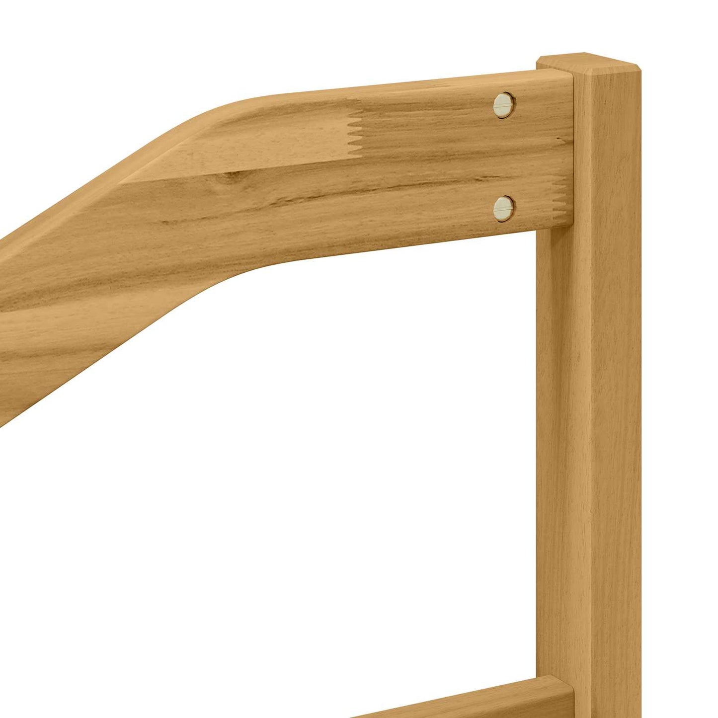 Armsteunmodule 2 pcs Wit 79 x 4 x 73 cm Massief Acaciahout is nu te koop bij PeponiXL, paradijselijk wonen!