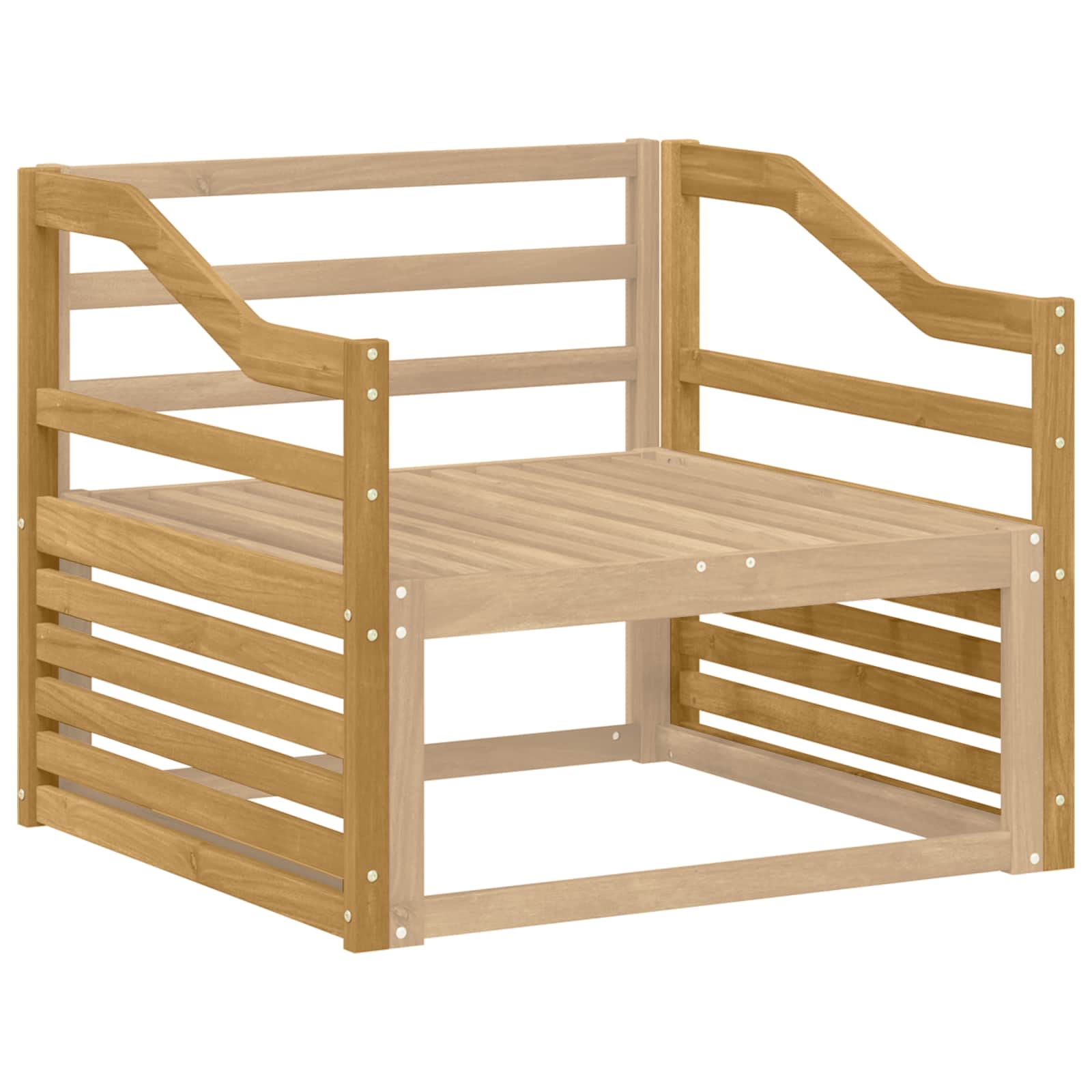 Armsteunmodule 2 pcs Wit 79 x 4 x 73 cm Massief Acaciahout is nu te koop bij PeponiXL, paradijselijk wonen!
