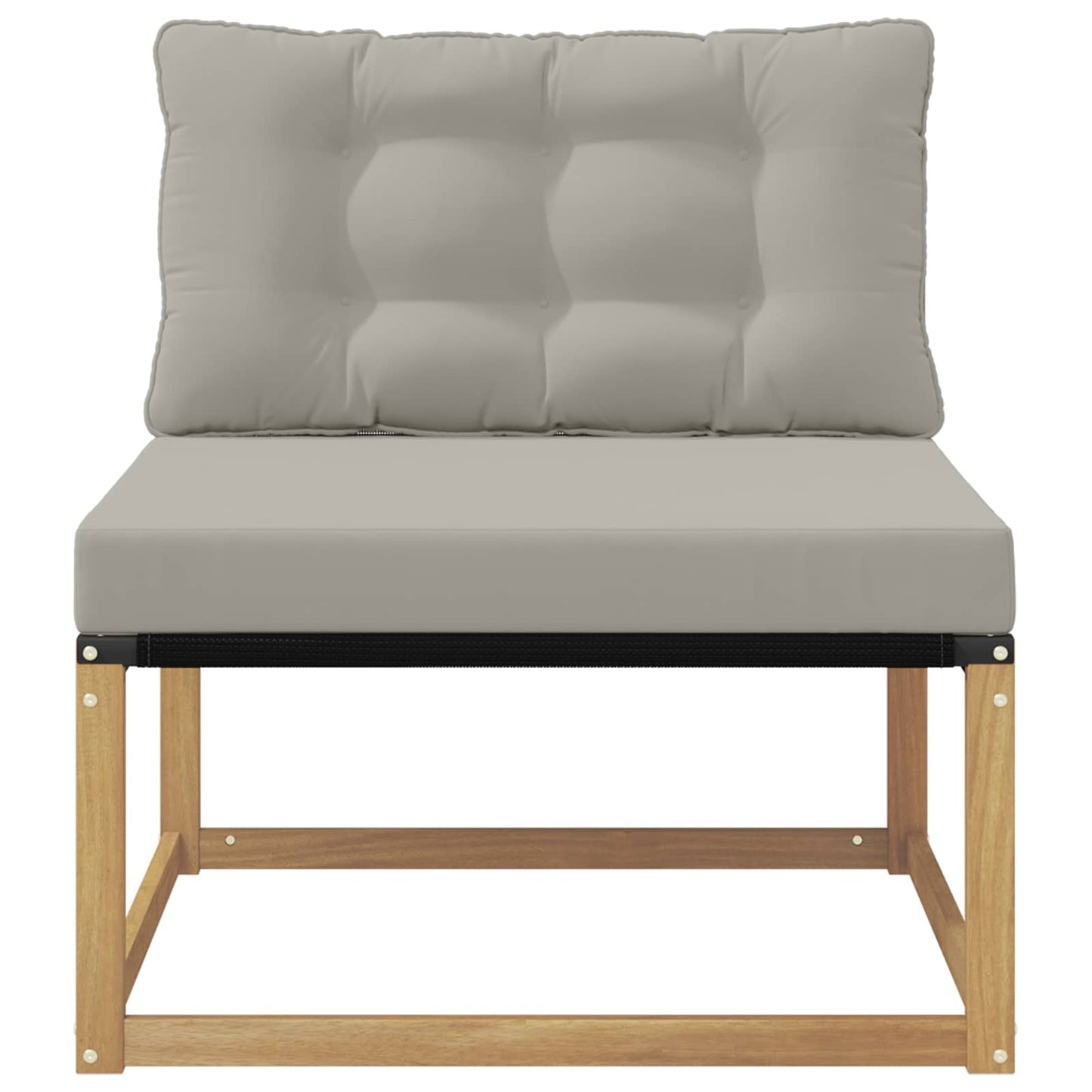 Buiten Midden Sofa met kussen Wit 79 x 83 x 73 cm staal