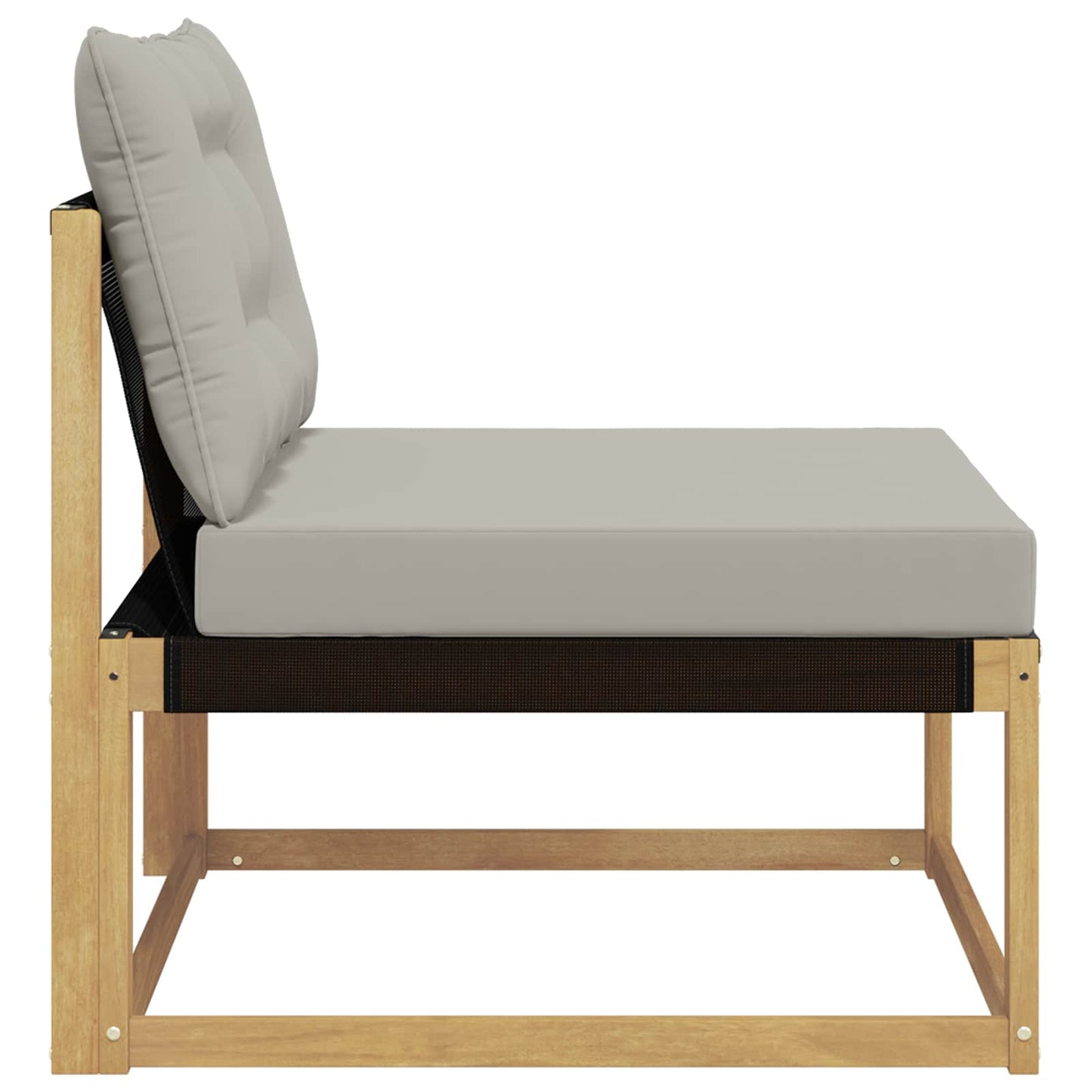 Buiten Midden Sofa met kussen Wit 79 x 83 x 73 cm staal
