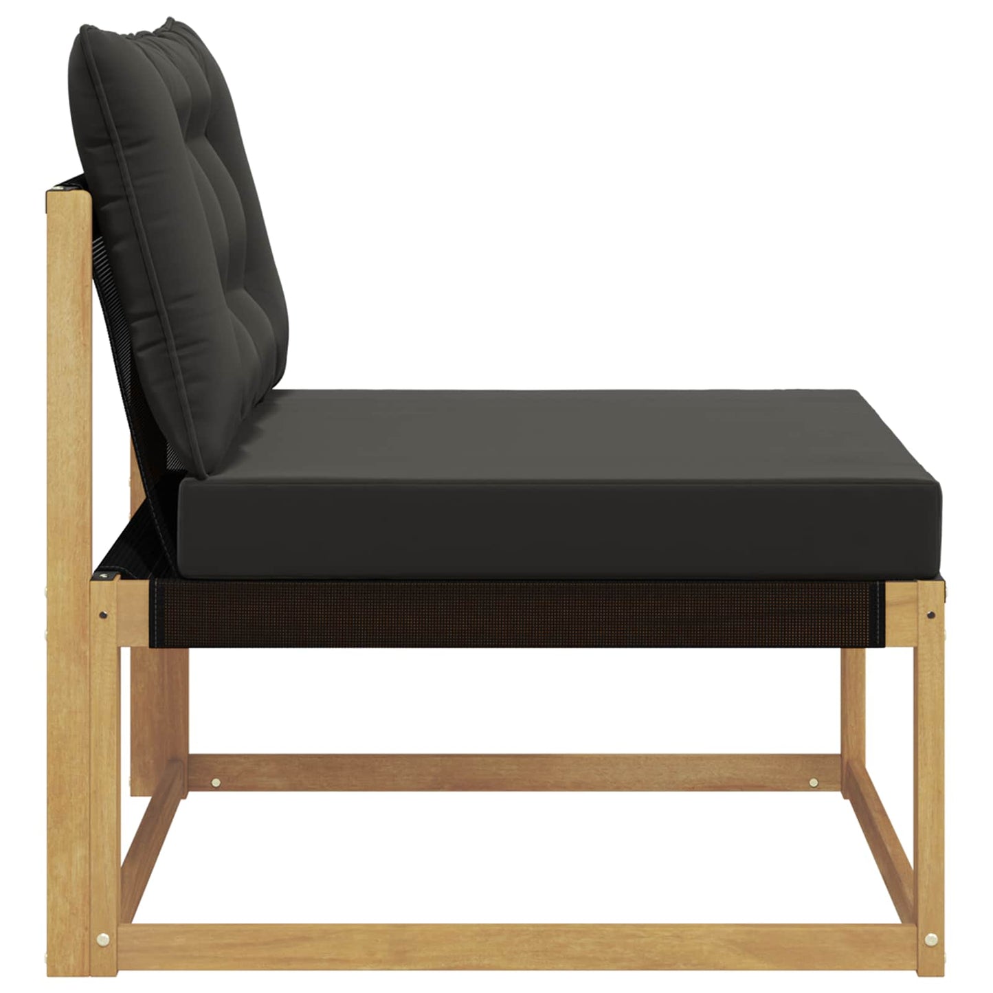 Buiten Midden Sofa met kussen Wit 79 x 83 x 73 cm staal