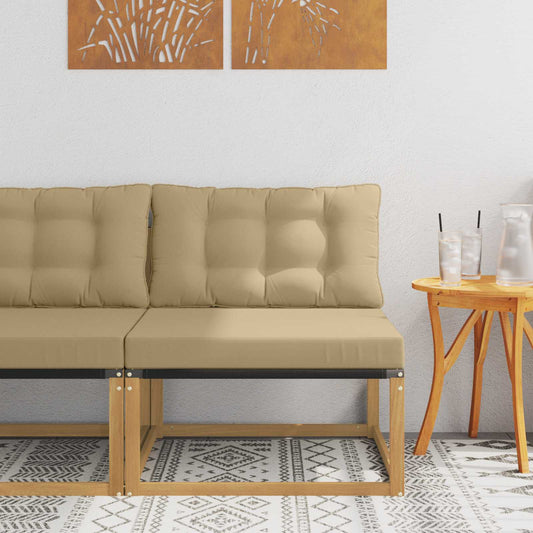 Buiten Midden Sofa met kussen Wit 79 x 83 x 73 cm staal is nu te koop bij PeponiXL, paradijselijk wonen!