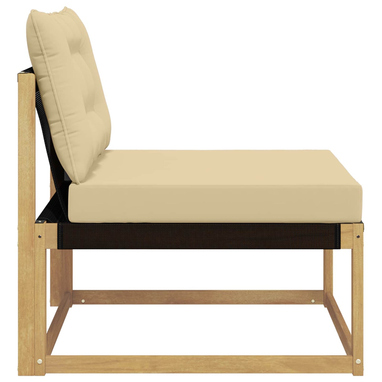 Buiten Midden Sofa met kussen Wit 79 x 83 x 73 cm staal