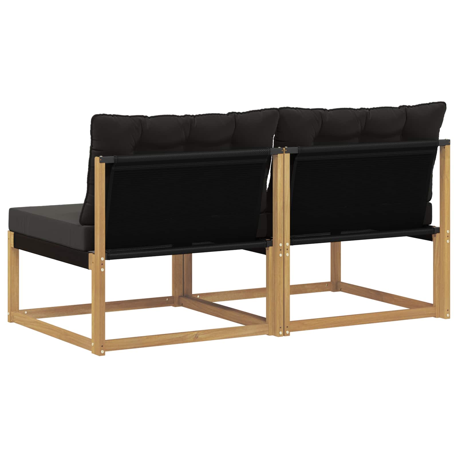 Buiten Midden Sofa Massief Acaciahout en Textilene Wit is nu te koop bij PeponiXL, paradijselijk wonen!