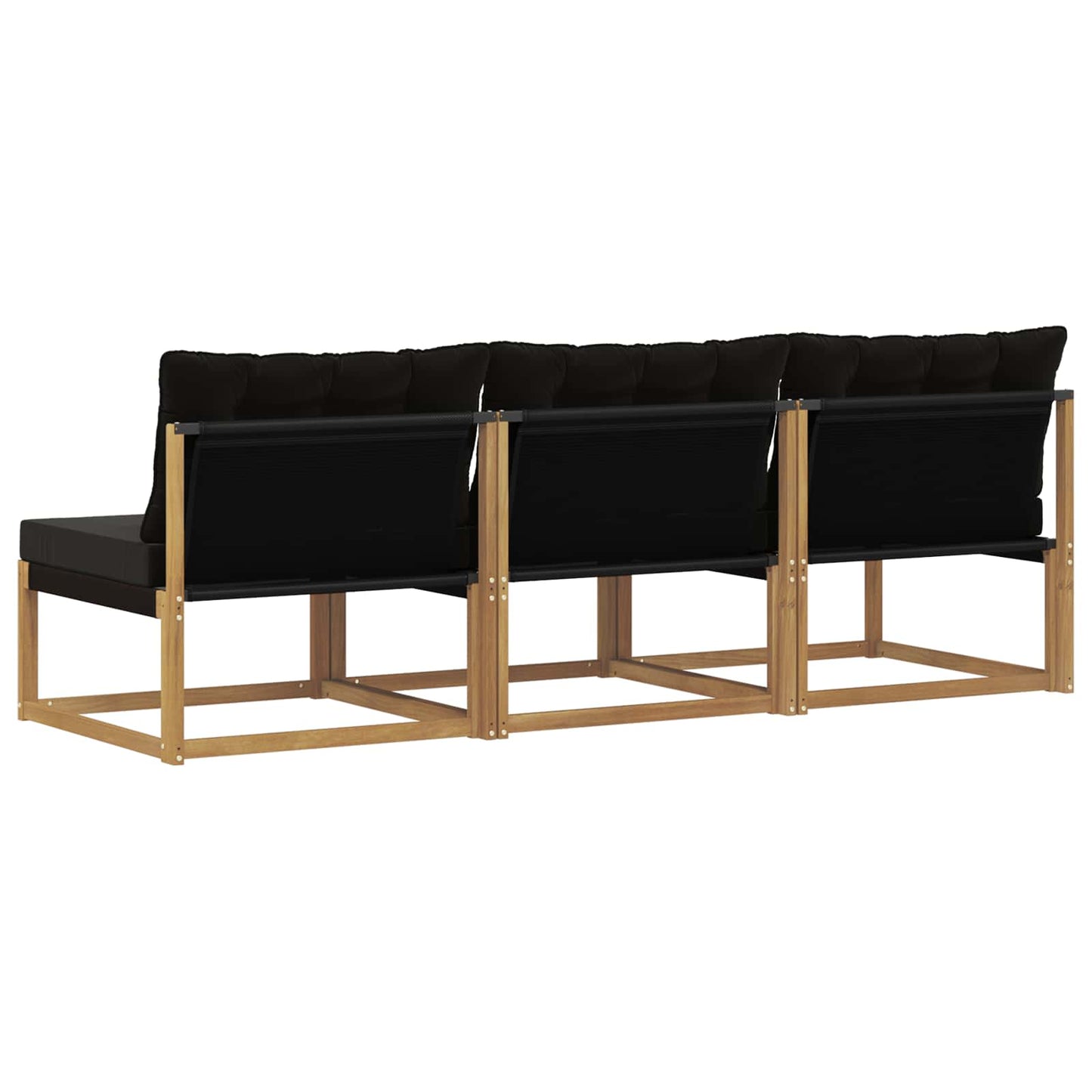 Buiten Midden Sofa Massief Acaciahout en Textilene Wit is nu te koop bij PeponiXL, paradijselijk wonen!