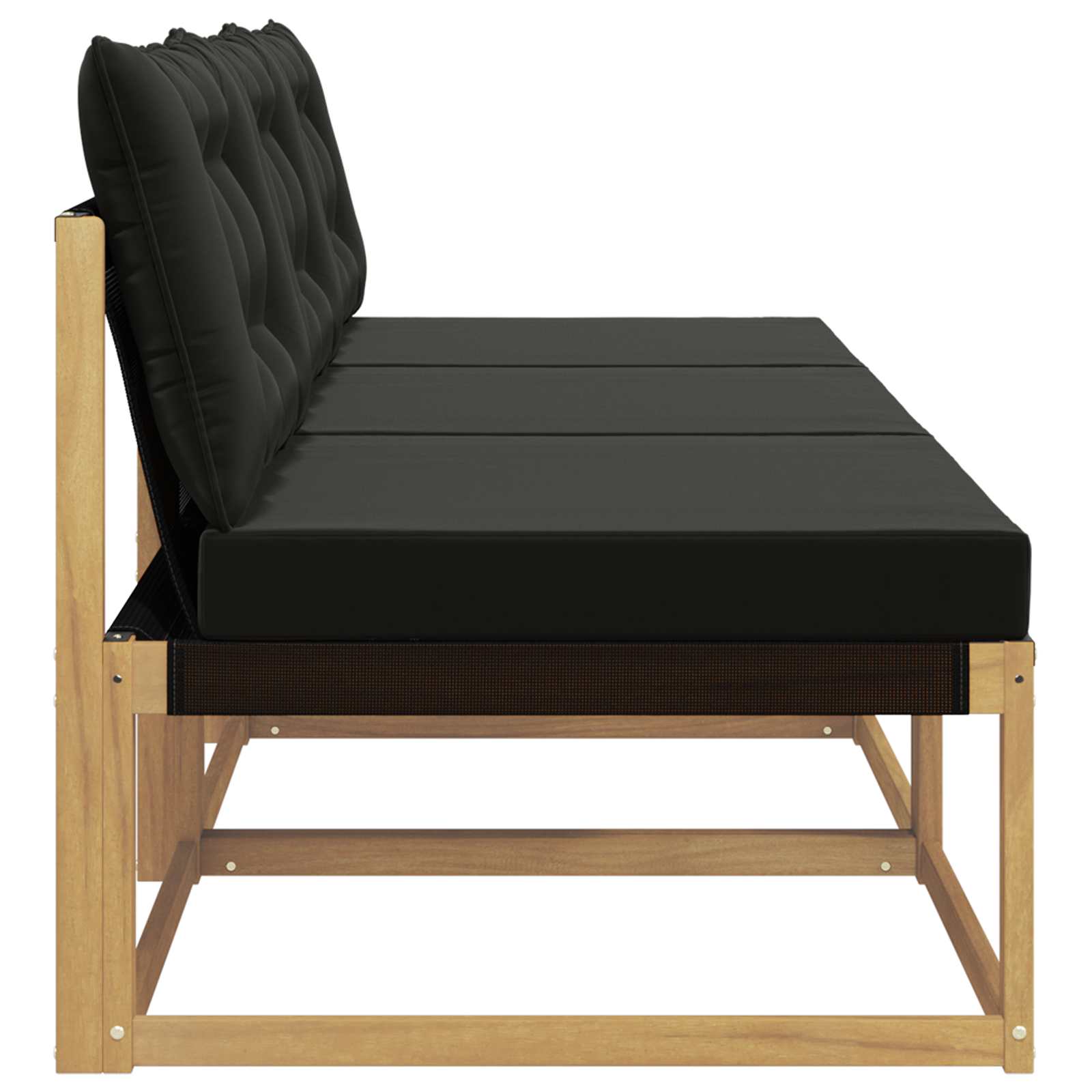 Buiten Midden Sofa Massief Acaciahout en Textilene Wit is nu te koop bij PeponiXL, paradijselijk wonen!