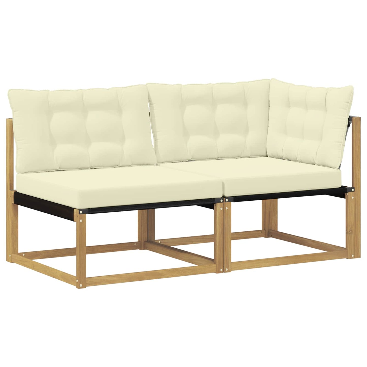 Sectie Sofa Eenheden met kussen Wit 162,5 x 83 x 73 cm is nu te koop bij PeponiXL, paradijselijk wonen!