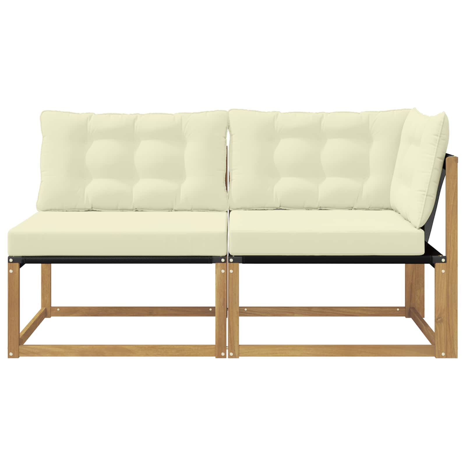 Sectie Sofa Eenheden met kussen Wit 162,5 x 83 x 73 cm is nu te koop bij PeponiXL, paradijselijk wonen!