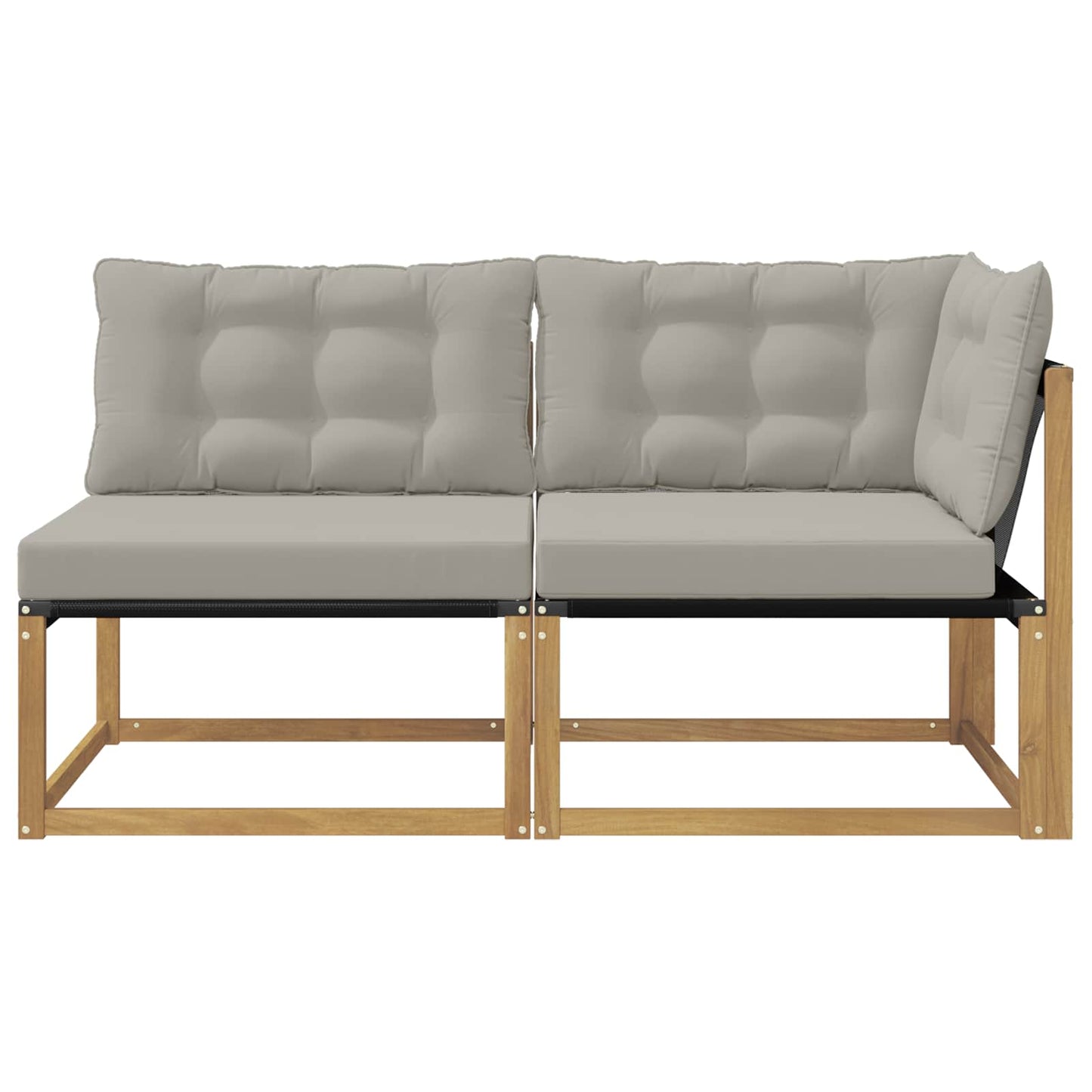 Sectie Sofa Eenheden met kussen Wit 162,5 x 83 x 73 cm is nu te koop bij PeponiXL, paradijselijk wonen!