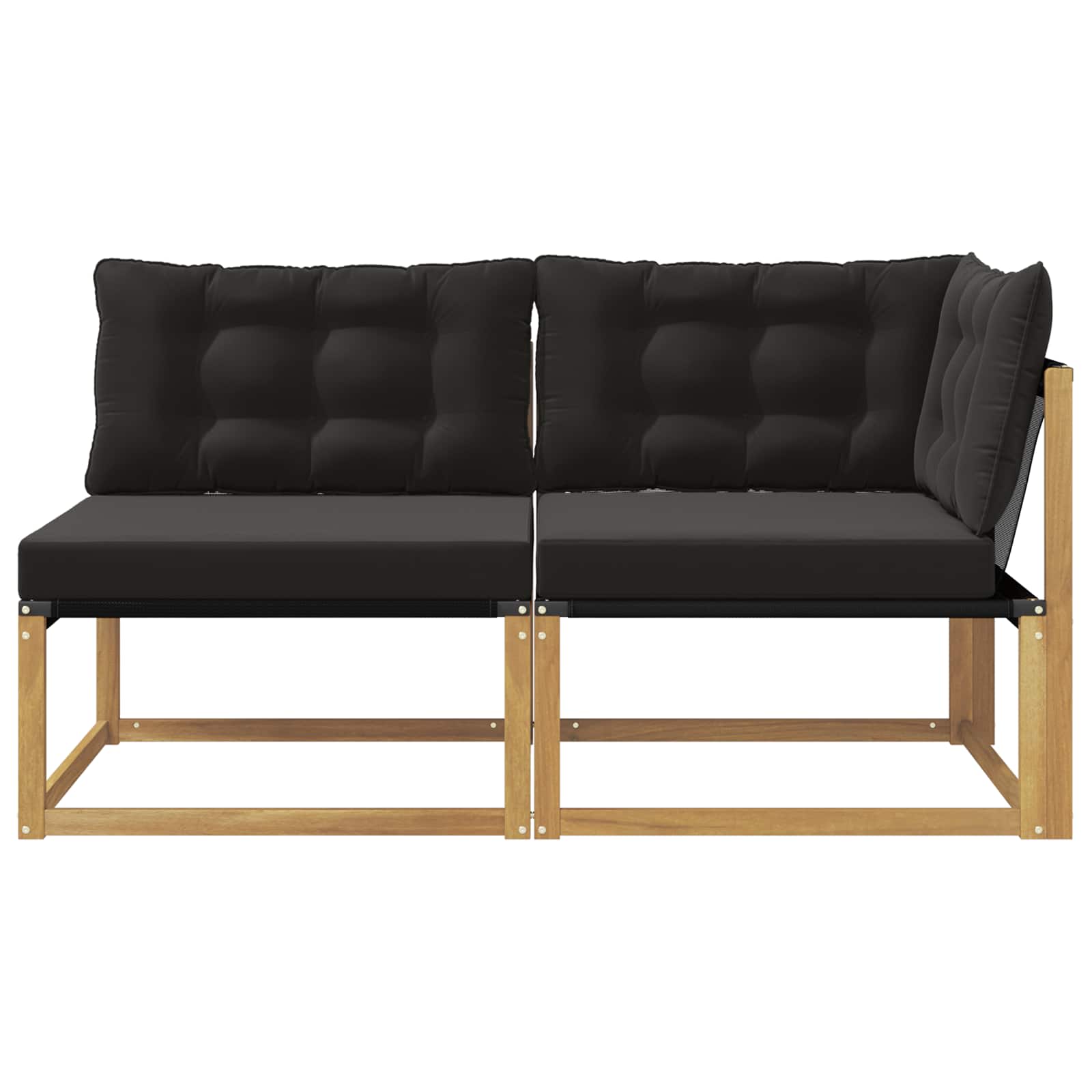 Sectie Sofa Eenheden met kussen Wit 162,5 x 83 x 73 cm is nu te koop bij PeponiXL, paradijselijk wonen!
