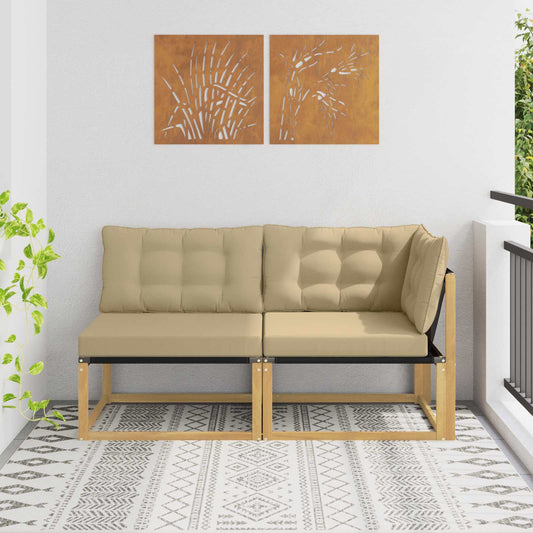 Sectie Sofa Eenheden met kussen Wit 162,5 x 83 x 73 cm is nu te koop bij PeponiXL, paradijselijk wonen!
