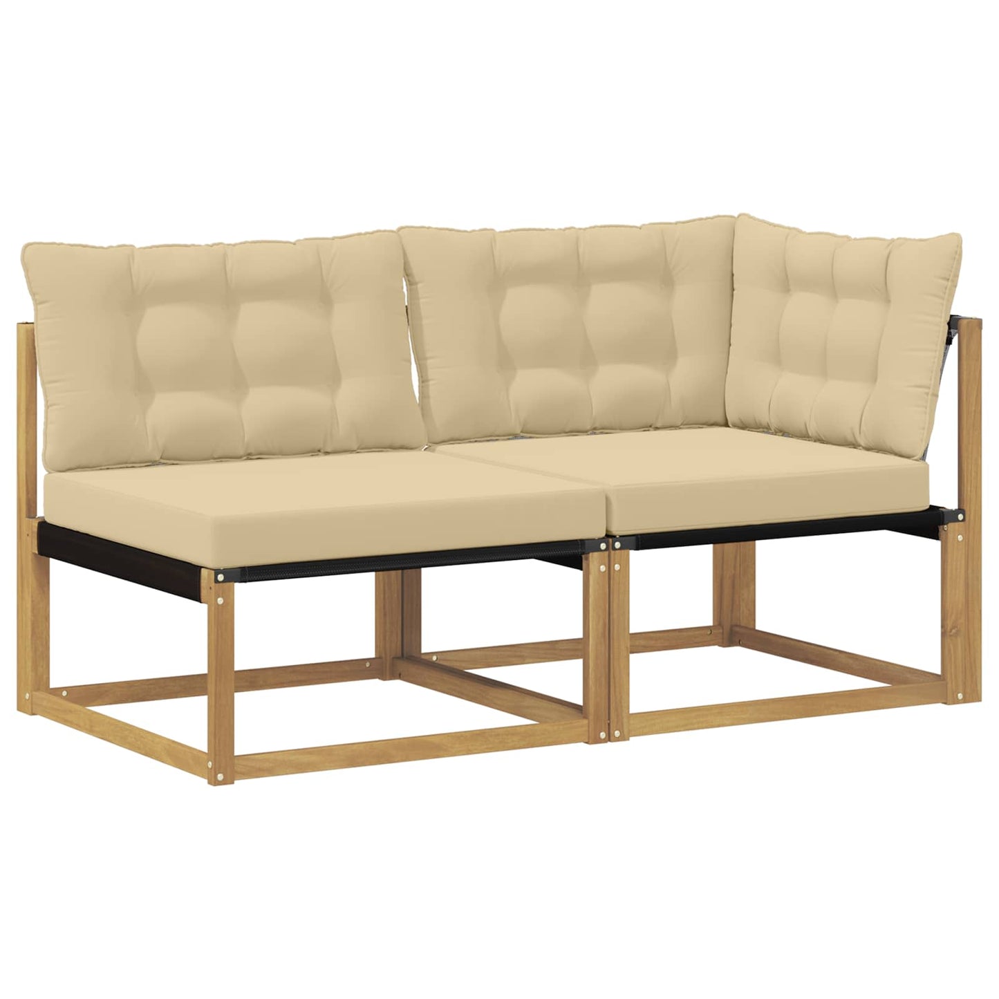 Sectie Sofa Eenheden met kussen Wit 162,5 x 83 x 73 cm is nu te koop bij PeponiXL, paradijselijk wonen!