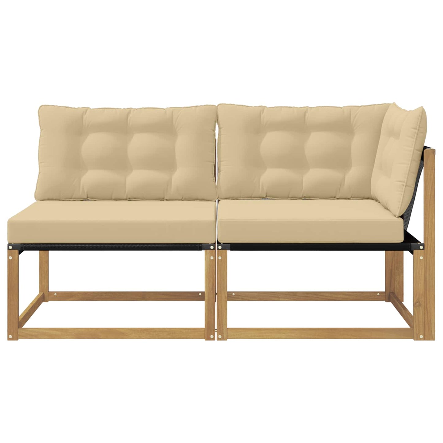 Sectie Sofa Eenheden met kussen Wit 162,5 x 83 x 73 cm is nu te koop bij PeponiXL, paradijselijk wonen!