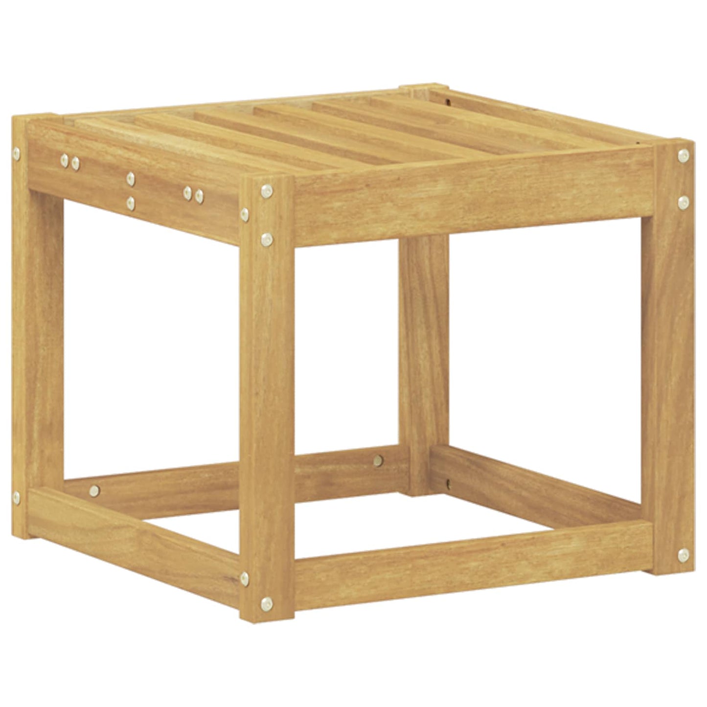 Buitenstoolbank Wit 43 x 43 x 37 cm Massief Acaciahout is nu te koop bij PeponiXL, paradijselijk wonen!