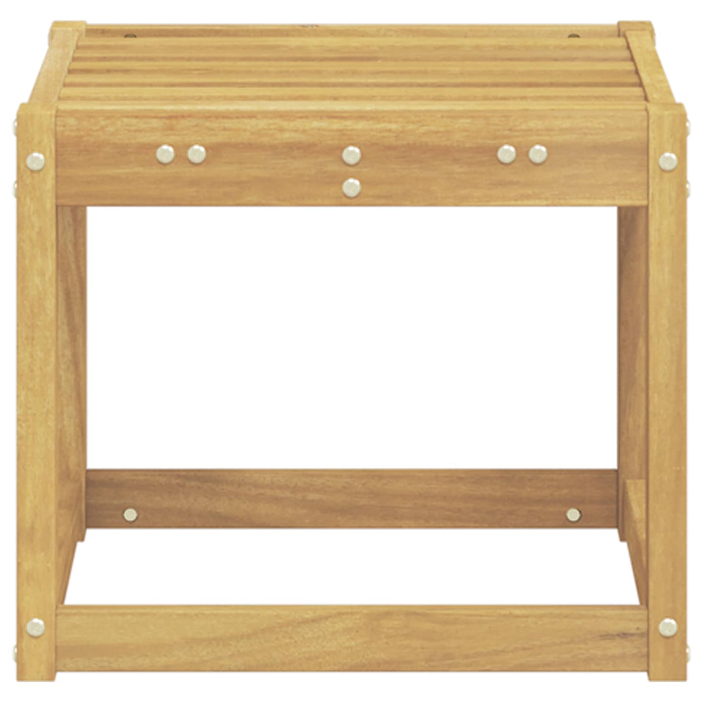 Buitenstoolbank Wit 43 x 43 x 37 cm Massief Acaciahout is nu te koop bij PeponiXL, paradijselijk wonen!