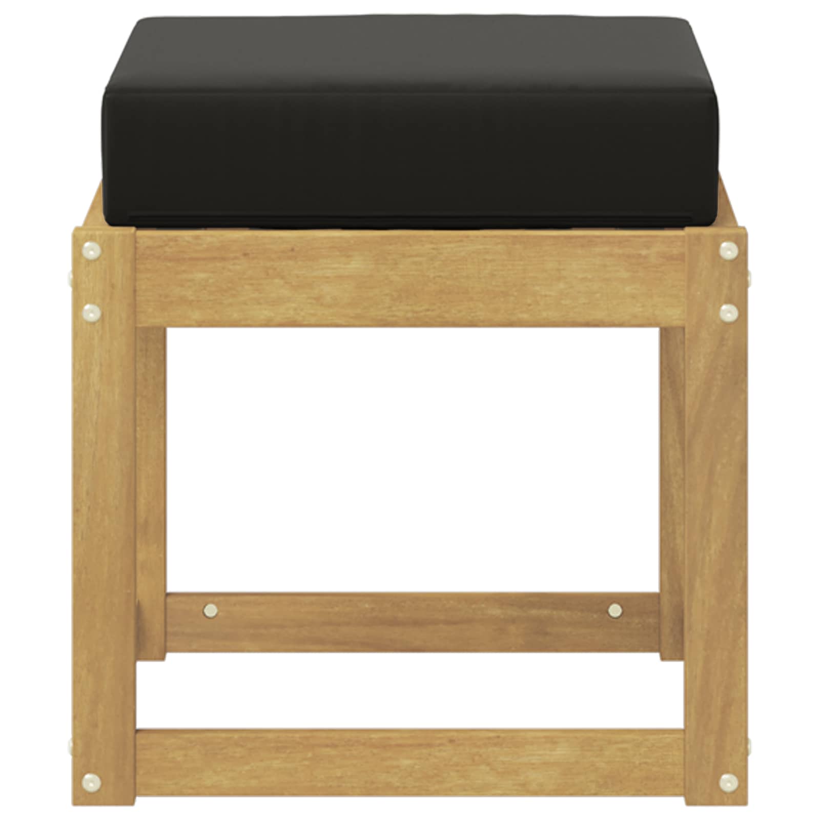 Buitenstoolbank Wit 43 x 43 x 45 cm Massief Acaciahout is nu te koop bij PeponiXL, paradijselijk wonen!