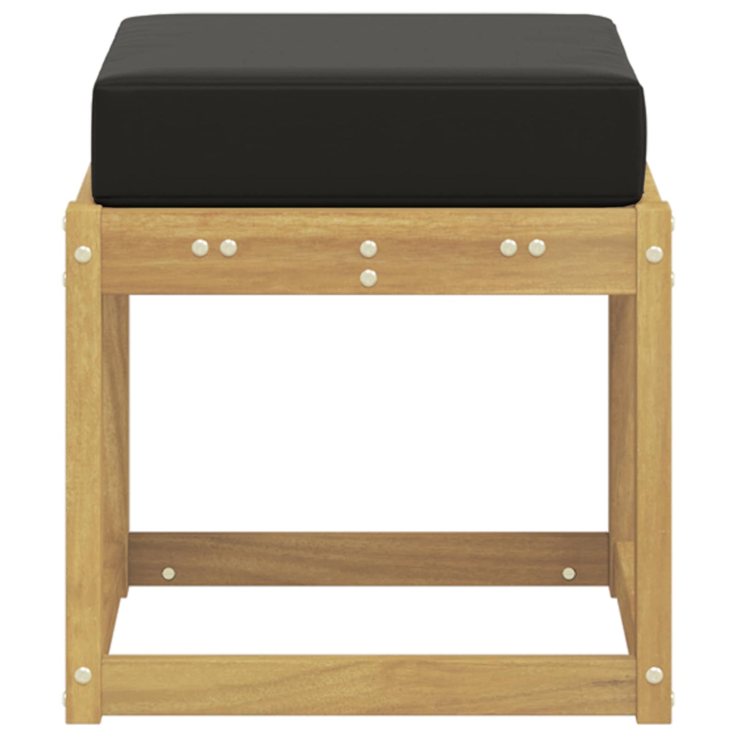 Buitenstoolbank Wit 43 x 43 x 45 cm Massief Acaciahout is nu te koop bij PeponiXL, paradijselijk wonen!