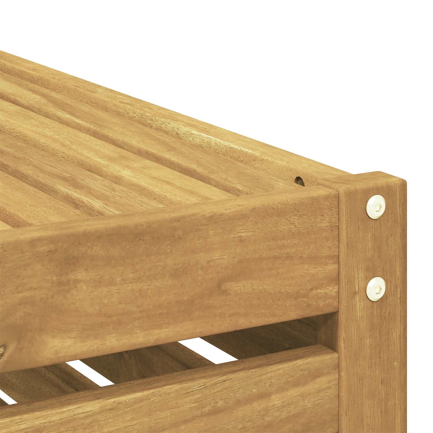 Buitenstoolbank Wit 79 x 43 x 37 cm Massief Acaciahout is nu te koop bij PeponiXL, paradijselijk wonen!
