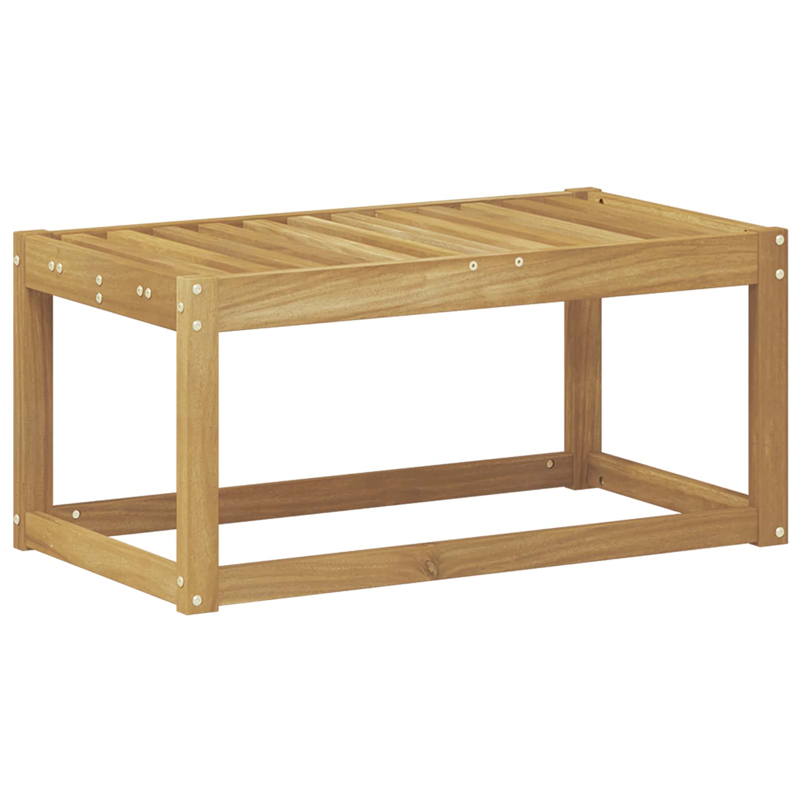 Buitenstoolbank Wit 79 x 43 x 37 cm Massief Acaciahout is nu te koop bij PeponiXL, paradijselijk wonen!