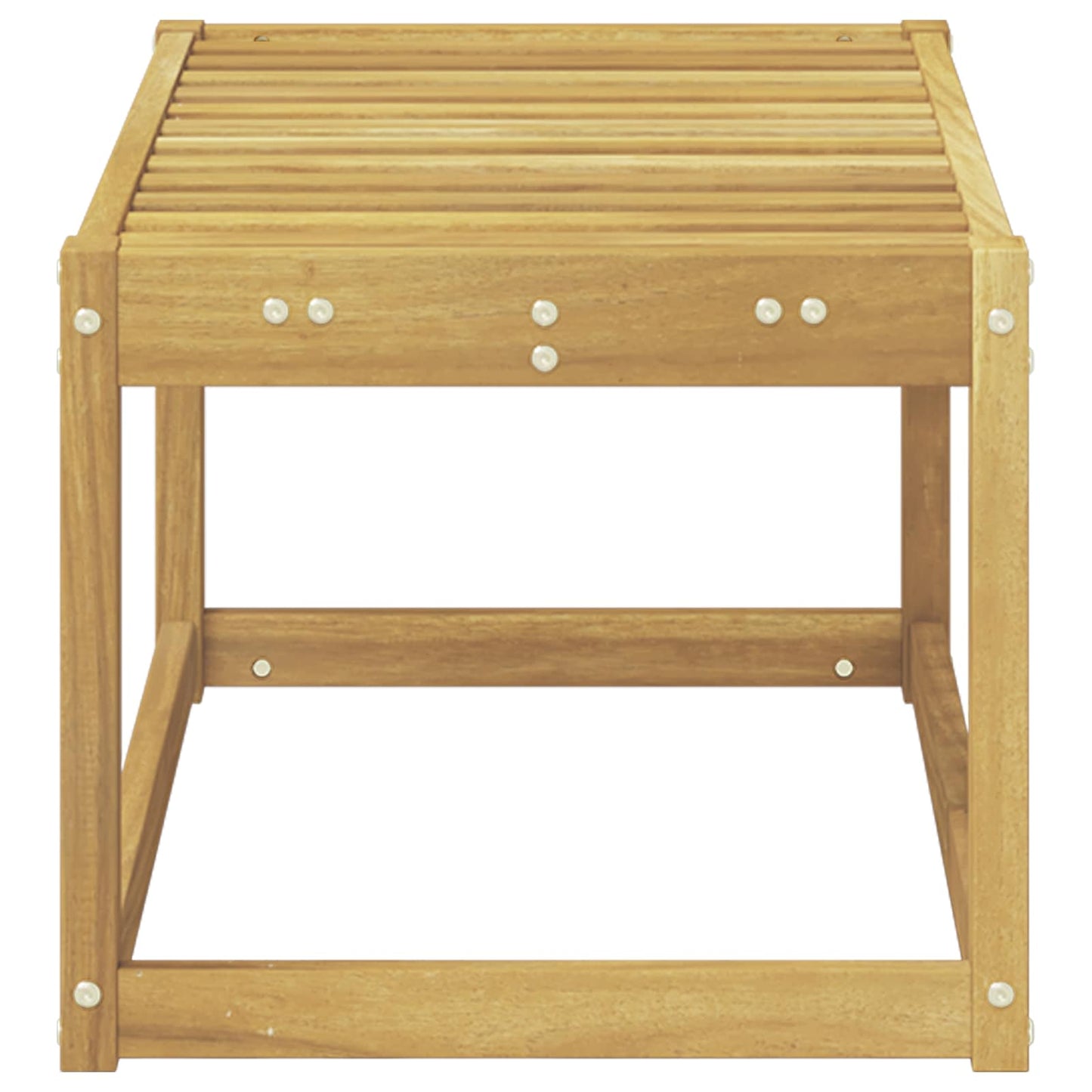 Buitenstoolbank Wit 79 x 43 x 37 cm Massief Acaciahout is nu te koop bij PeponiXL, paradijselijk wonen!