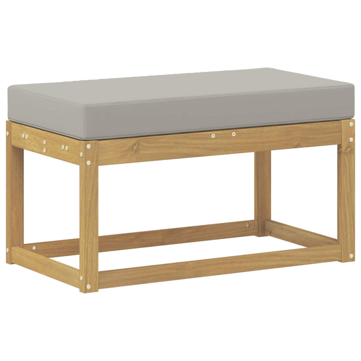Buitenstoolbank Wit 80 x 43 x 45 cm Massief Acaciahout is nu te koop bij PeponiXL, paradijselijk wonen!