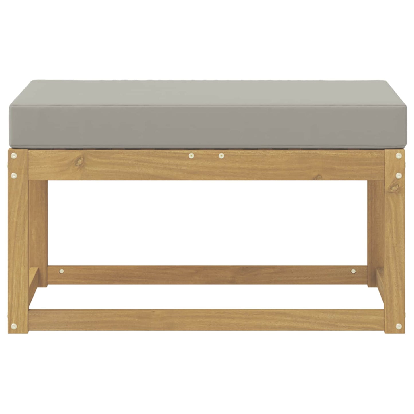 Buitenstoolbank Wit 80 x 43 x 45 cm Massief Acaciahout is nu te koop bij PeponiXL, paradijselijk wonen!
