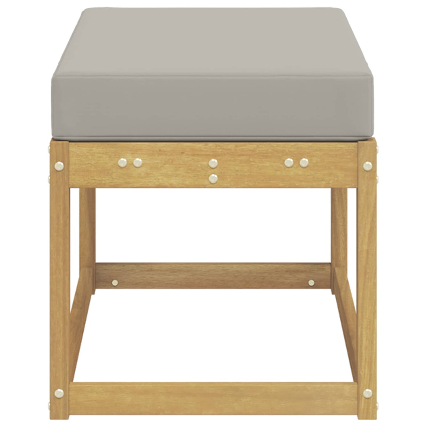 Buitenstoolbank Wit 80 x 43 x 45 cm Massief Acaciahout is nu te koop bij PeponiXL, paradijselijk wonen!