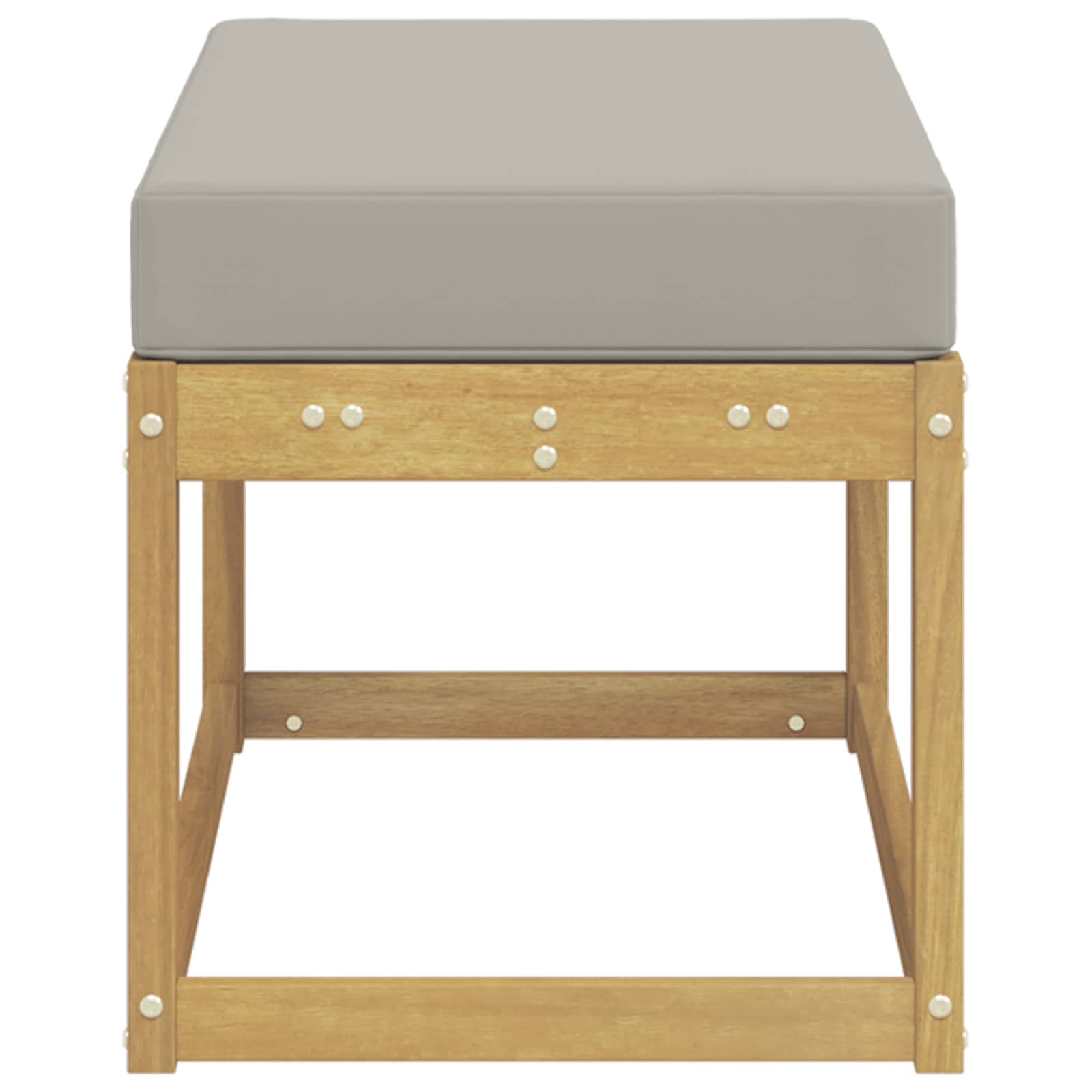 Buitenstoolbank Wit 80 x 43 x 45 cm Massief Acaciahout is nu te koop bij PeponiXL, paradijselijk wonen!