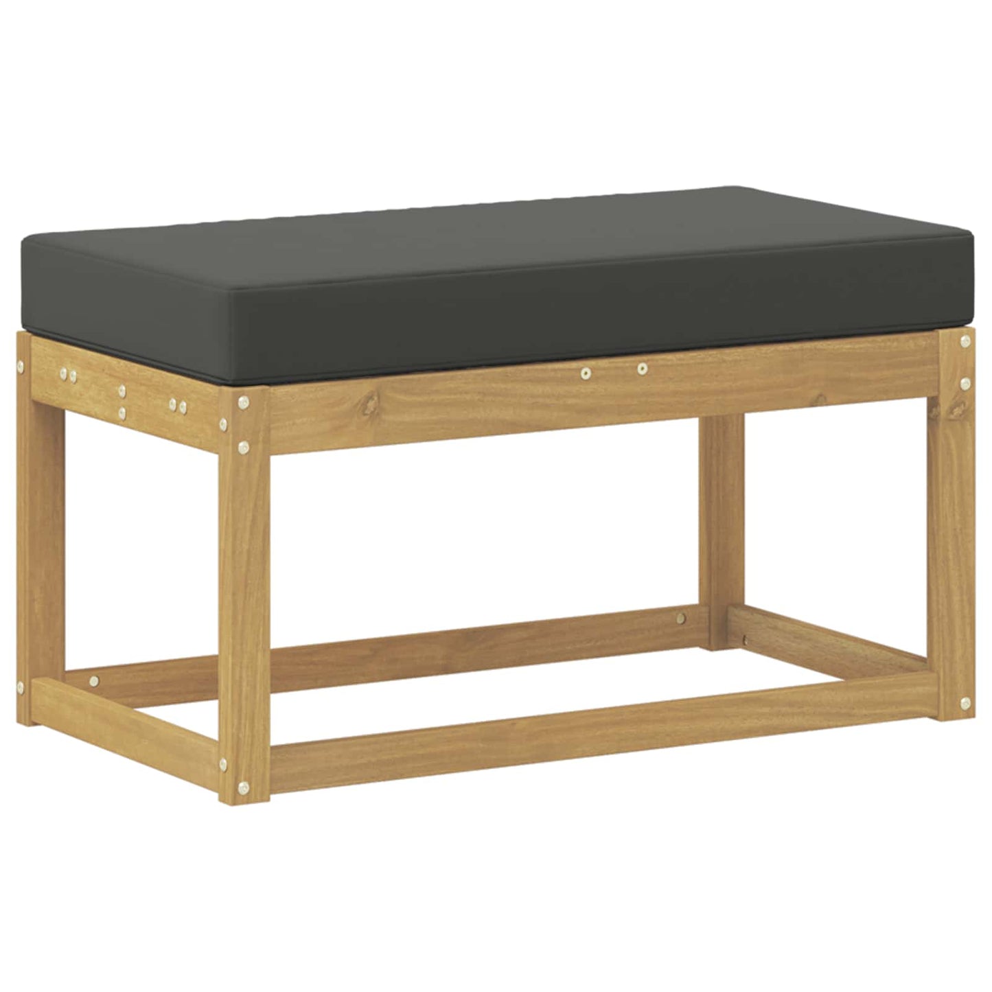 Buitenstoolbank Wit 80 x 43 x 45 cm Massief Acaciahout is nu te koop bij PeponiXL, paradijselijk wonen!