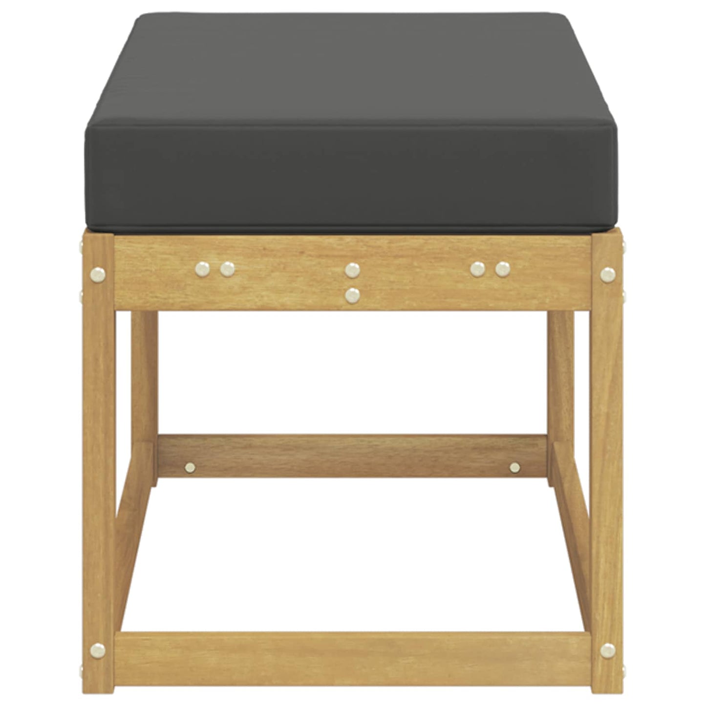 Buitenstoolbank Wit 80 x 43 x 45 cm Massief Acaciahout is nu te koop bij PeponiXL, paradijselijk wonen!