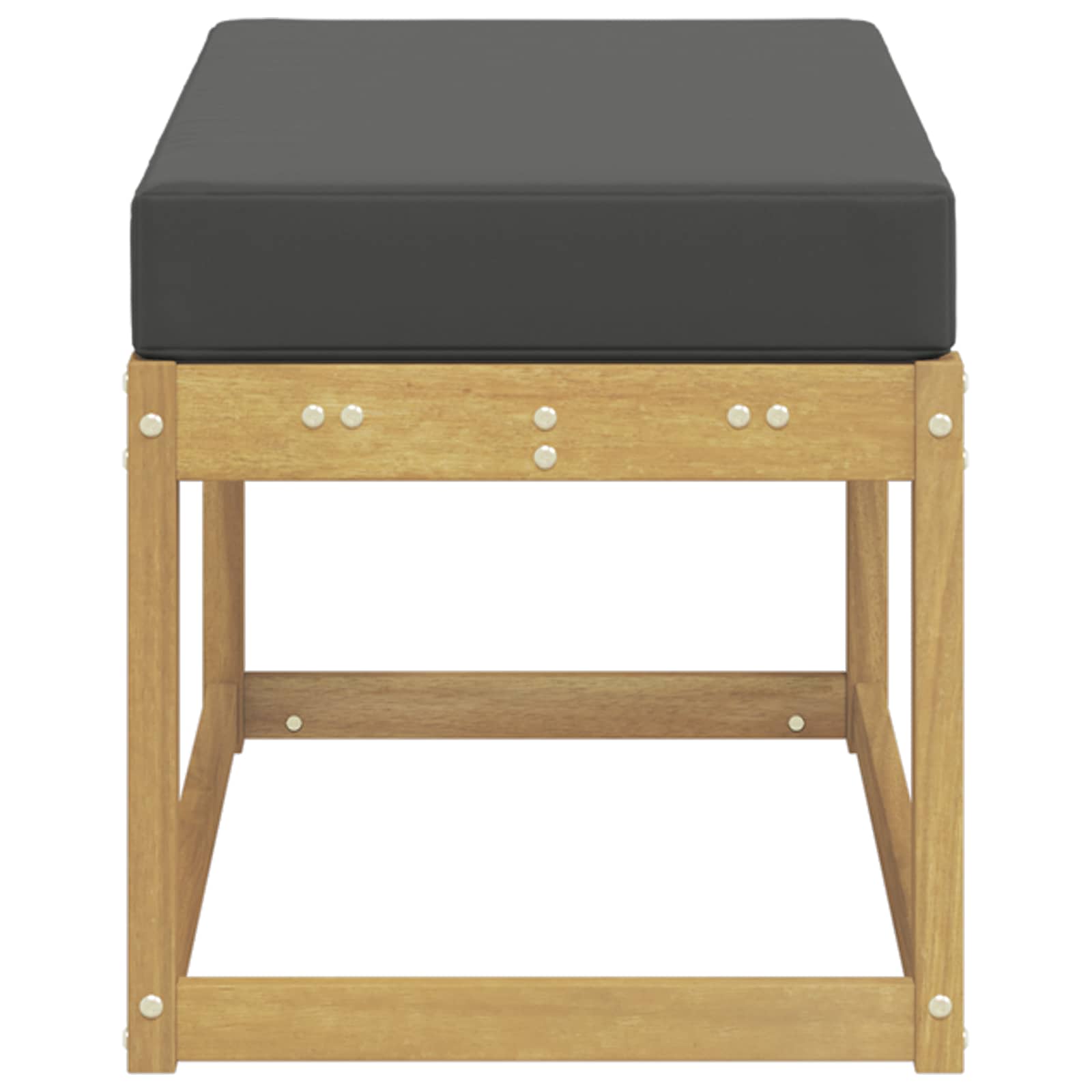 Buitenstoolbank Wit 80 x 43 x 45 cm Massief Acaciahout is nu te koop bij PeponiXL, paradijselijk wonen!