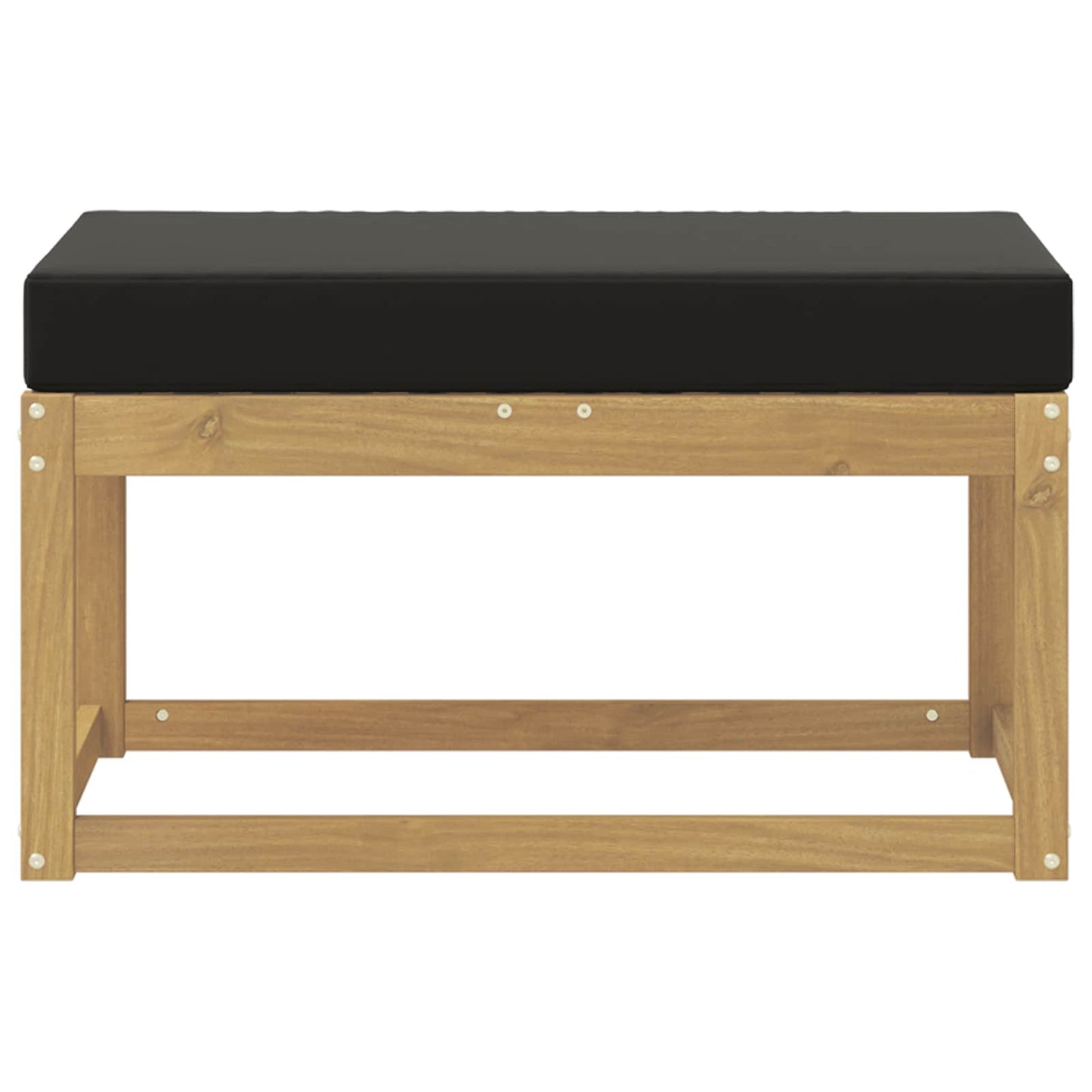 Buitenstoolbank Wit 80 x 43 x 45 cm Massief Acaciahout is nu te koop bij PeponiXL, paradijselijk wonen!