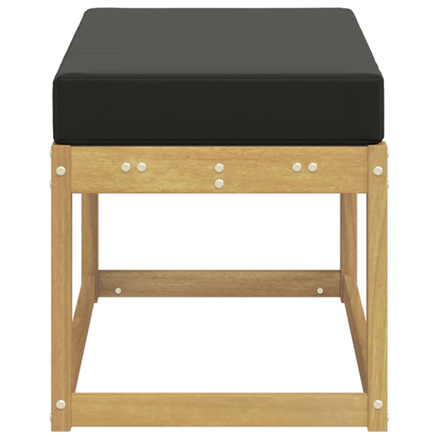 Buitenstoolbank Wit 80 x 43 x 45 cm Massief Acaciahout is nu te koop bij PeponiXL, paradijselijk wonen!