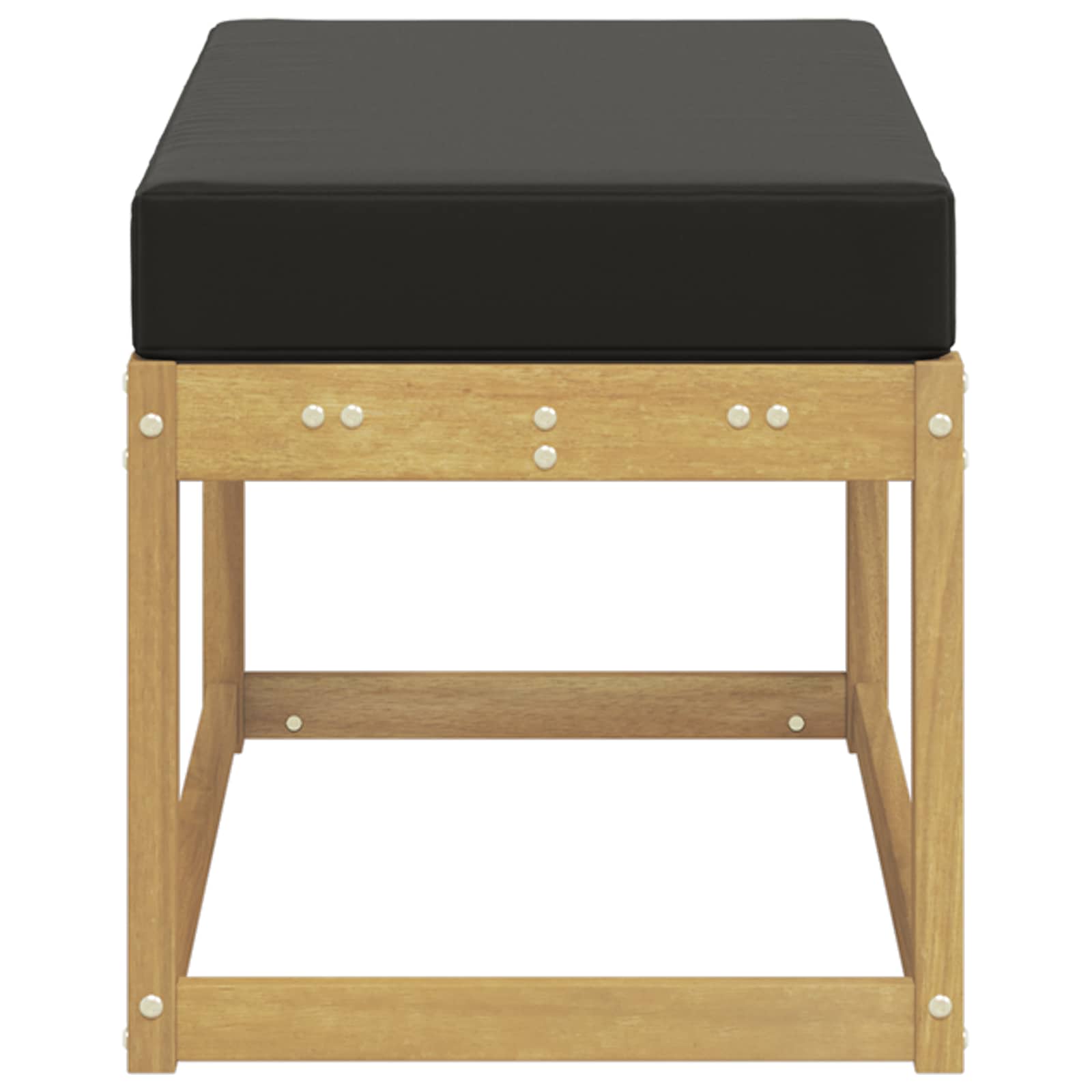 Buitenstoolbank Wit 80 x 43 x 45 cm Massief Acaciahout is nu te koop bij PeponiXL, paradijselijk wonen!