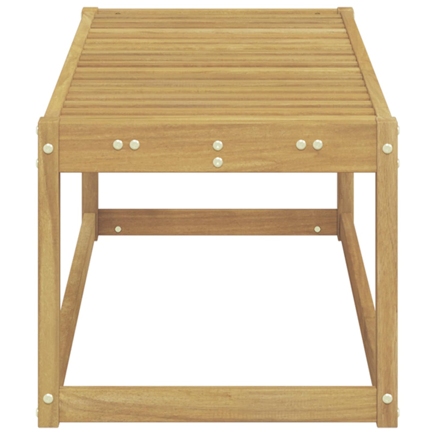 Buitenstoolbank Wit 115 x 43 x 37 cm Massief Acaciahout