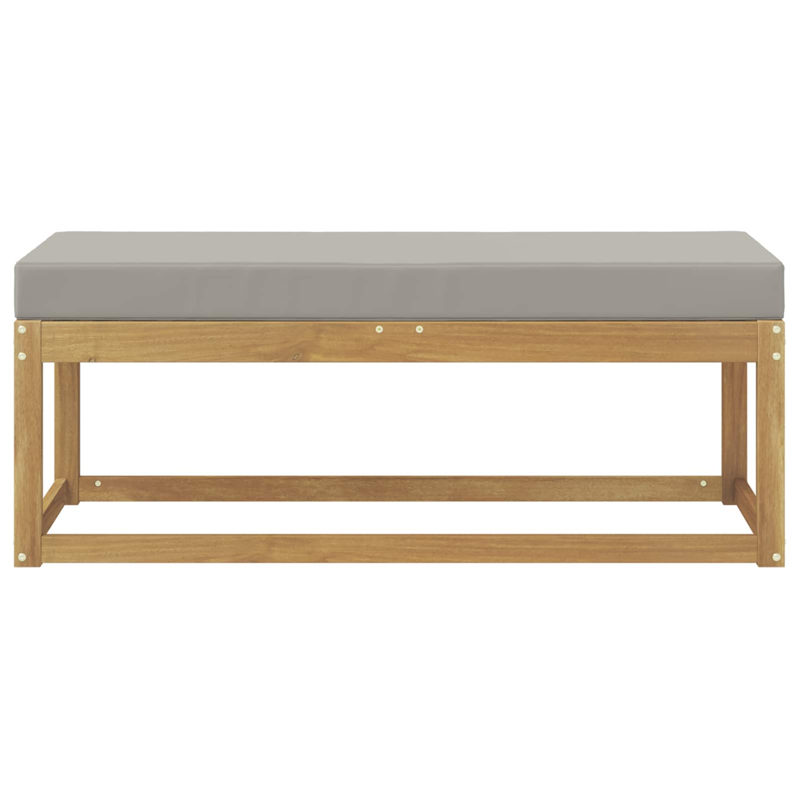 Buitenstoolbank Wit 115 x 43 x 45 cm Massief Acaciahout is nu te koop bij PeponiXL, paradijselijk wonen!
