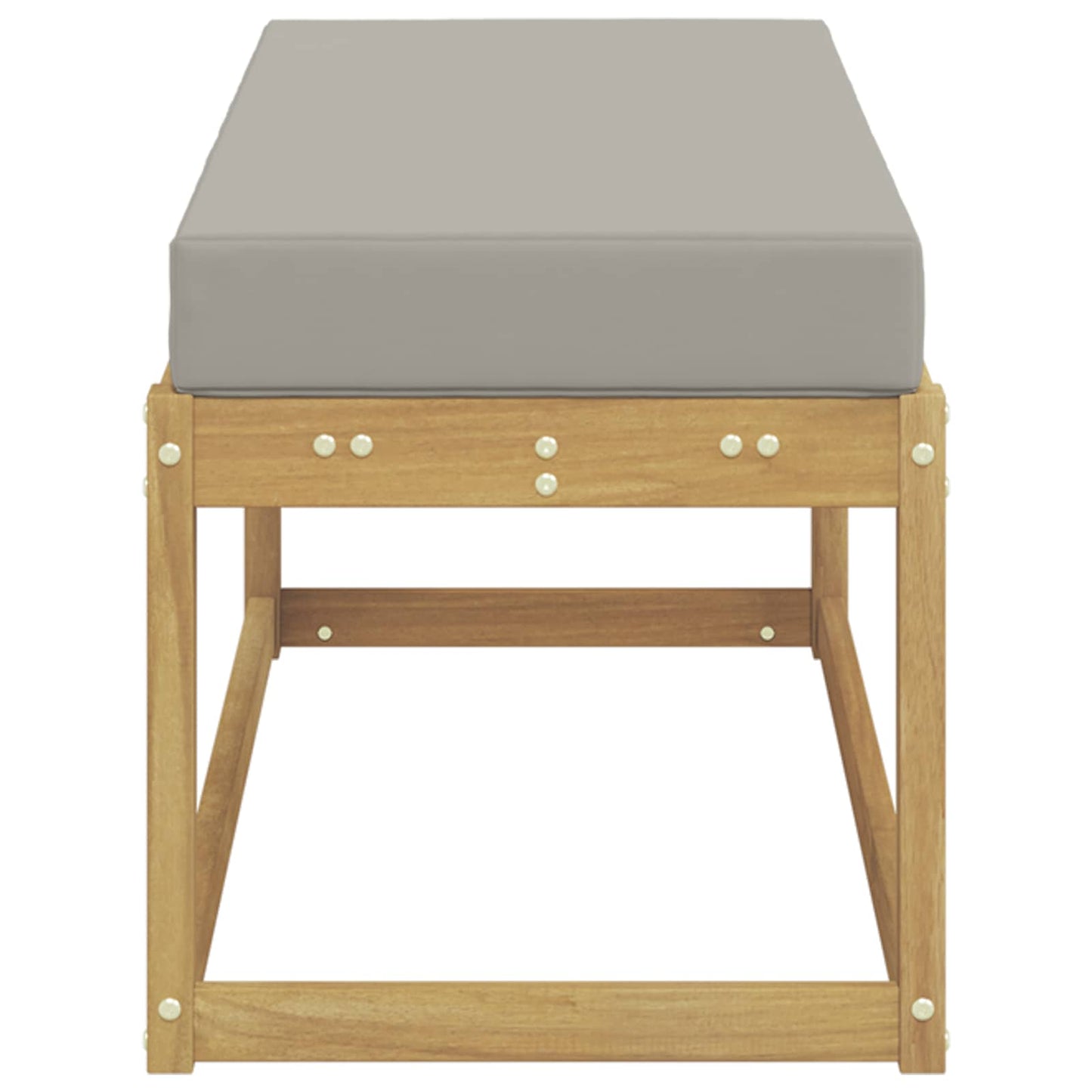 Buitenstoolbank Wit 115 x 43 x 45 cm Massief Acaciahout is nu te koop bij PeponiXL, paradijselijk wonen!