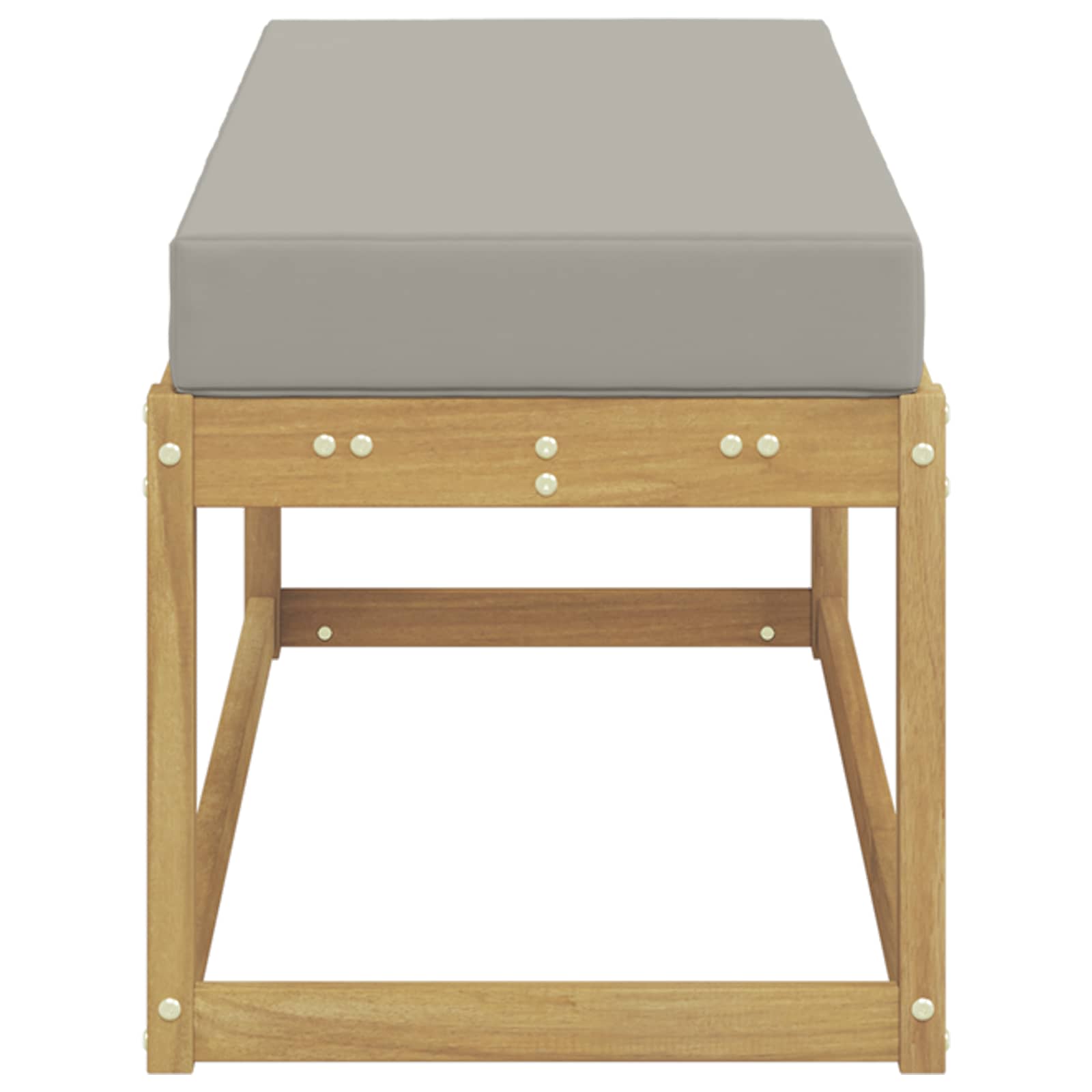 Buitenstoolbank Wit 115 x 43 x 45 cm Massief Acaciahout is nu te koop bij PeponiXL, paradijselijk wonen!