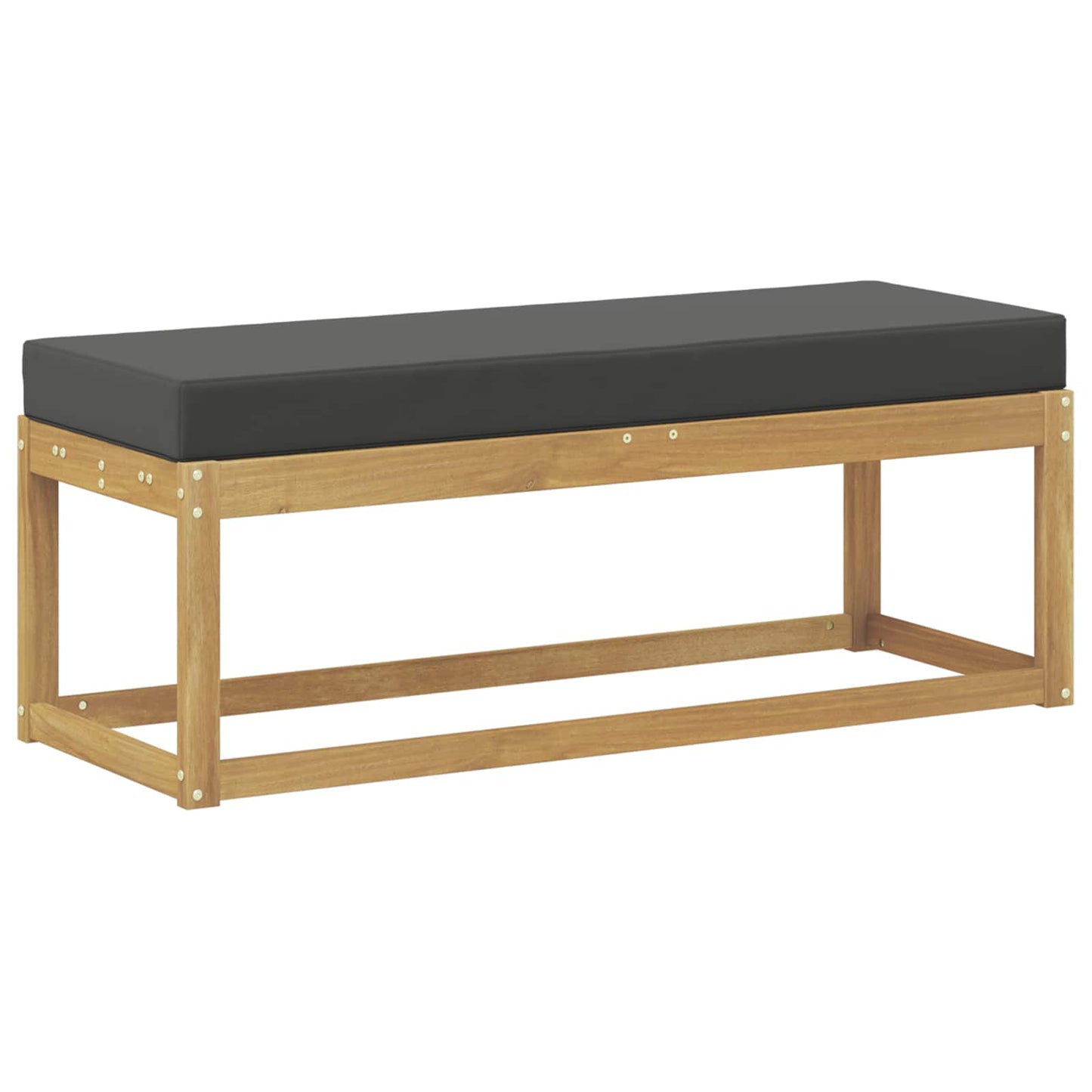 Buitenstoolbank Wit 115 x 43 x 45 cm Massief Acaciahout is nu te koop bij PeponiXL, paradijselijk wonen!