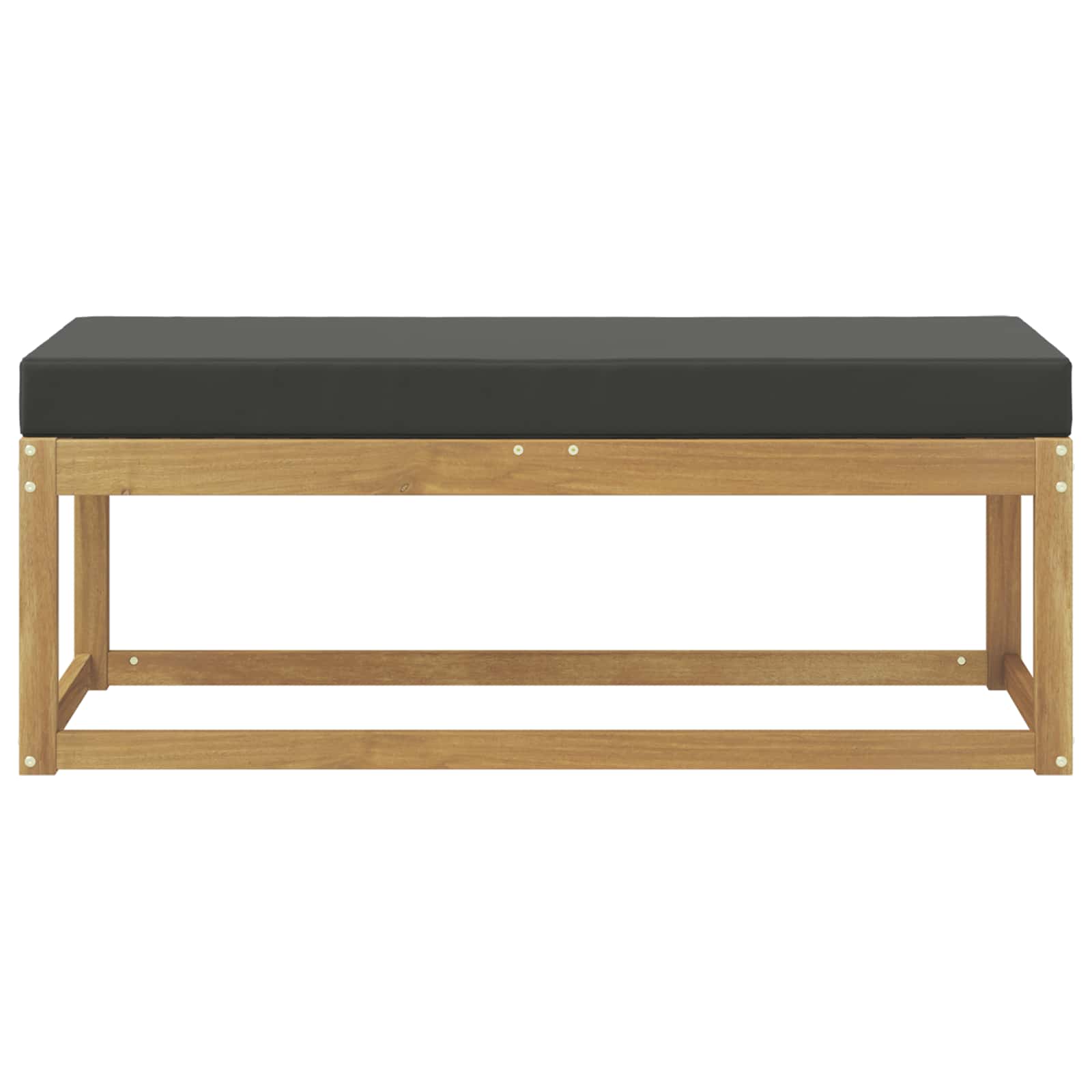 Buitenstoolbank Wit 115 x 43 x 45 cm Massief Acaciahout is nu te koop bij PeponiXL, paradijselijk wonen!