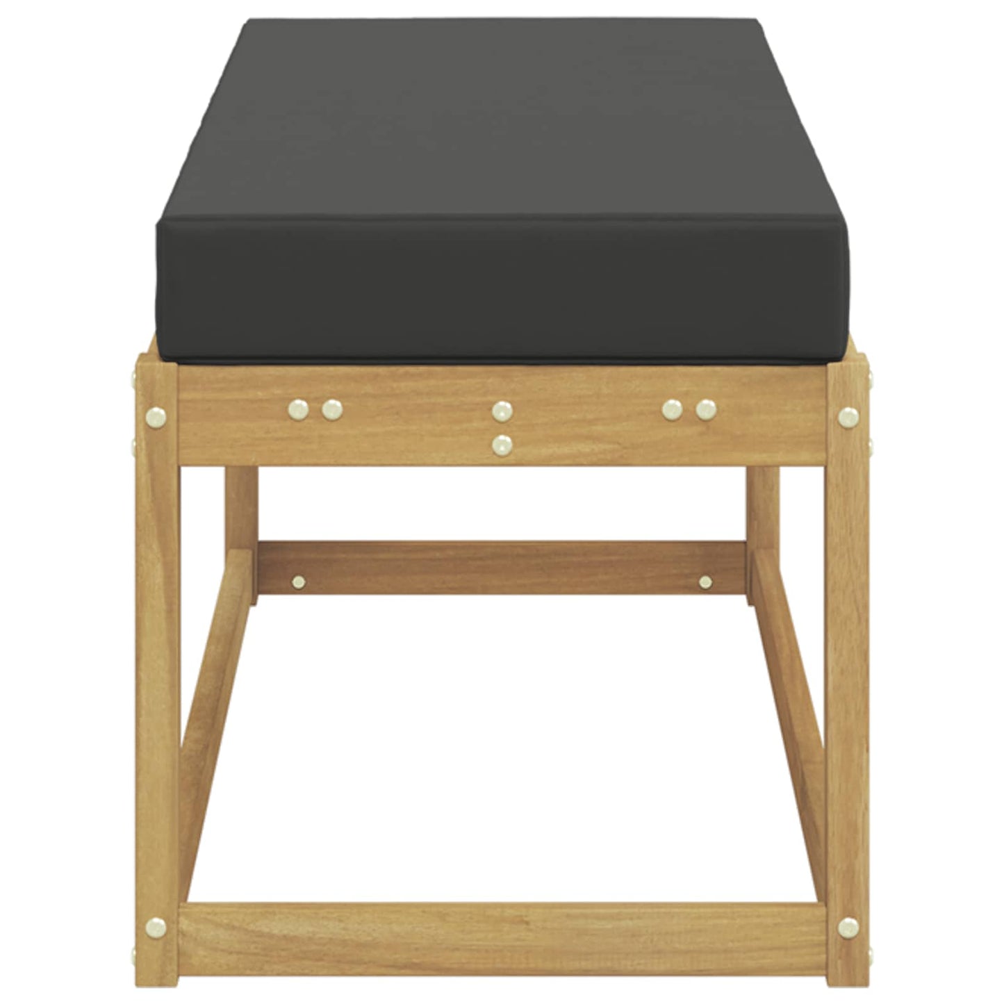 Buitenstoolbank Wit 115 x 43 x 45 cm Massief Acaciahout is nu te koop bij PeponiXL, paradijselijk wonen!