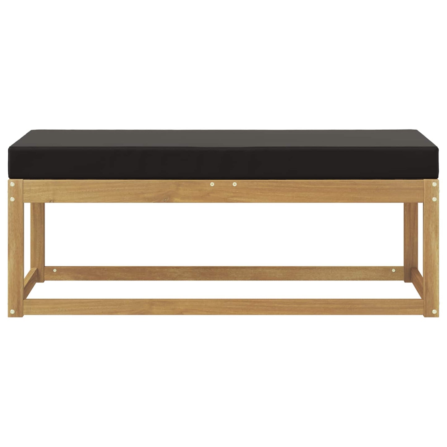 Buitenstoolbank Wit 115 x 43 x 45 cm Massief Acaciahout is nu te koop bij PeponiXL, paradijselijk wonen!