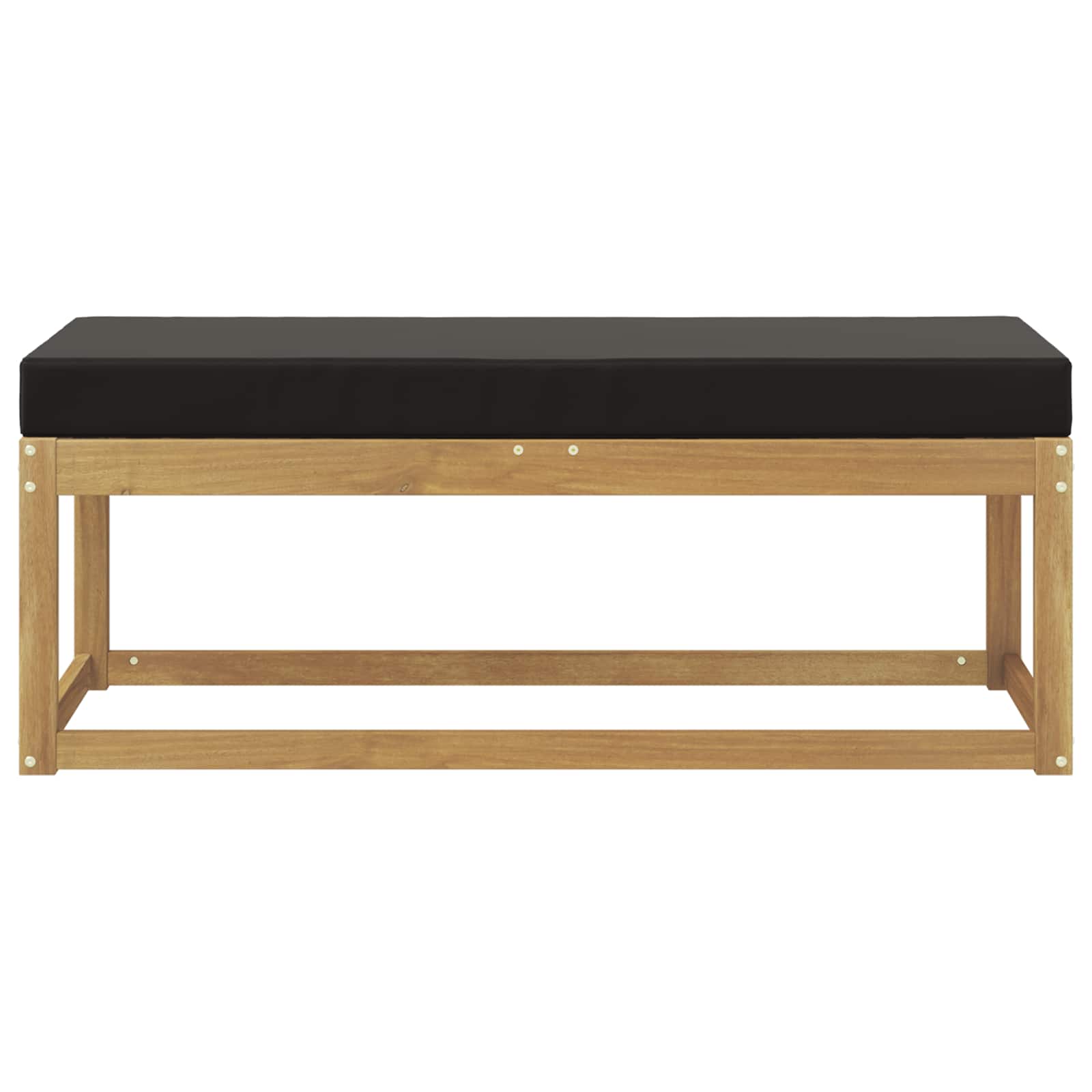 Buitenstoolbank Wit 115 x 43 x 45 cm Massief Acaciahout is nu te koop bij PeponiXL, paradijselijk wonen!