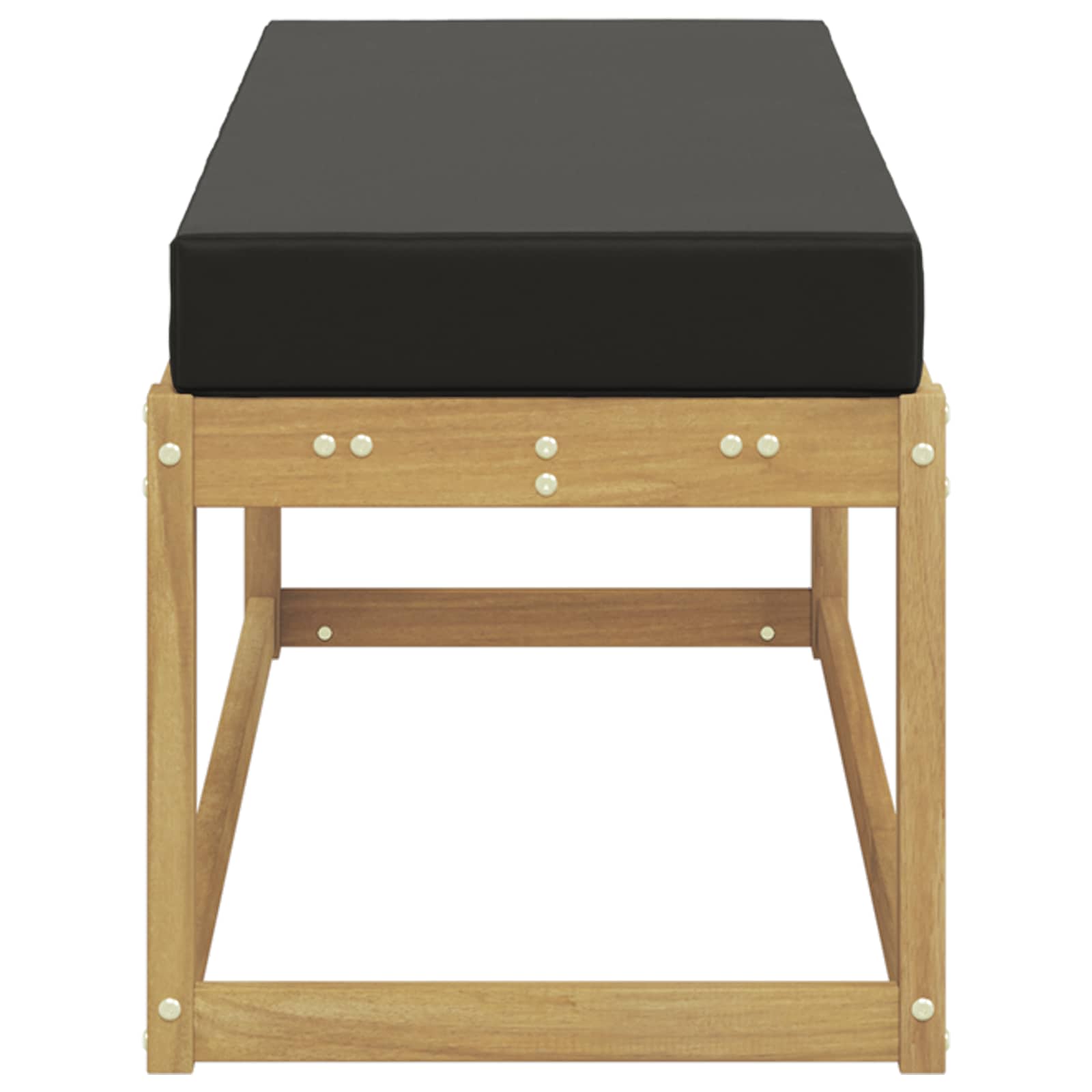 Buitenstoolbank Wit 115 x 43 x 45 cm Massief Acaciahout is nu te koop bij PeponiXL, paradijselijk wonen!