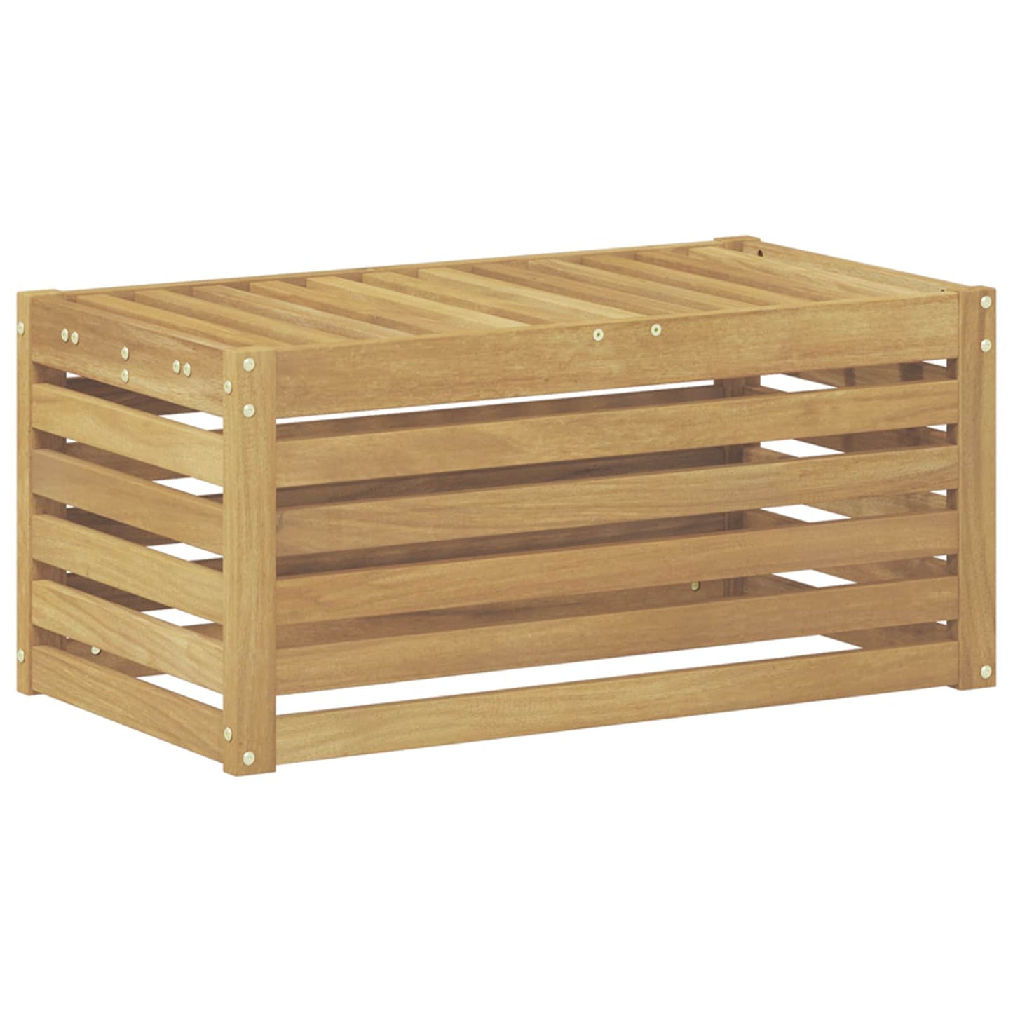 Buitenstoolbank Wit 79 x 43 x 37 cm Massief Acaciahout is nu te koop bij PeponiXL, paradijselijk wonen!