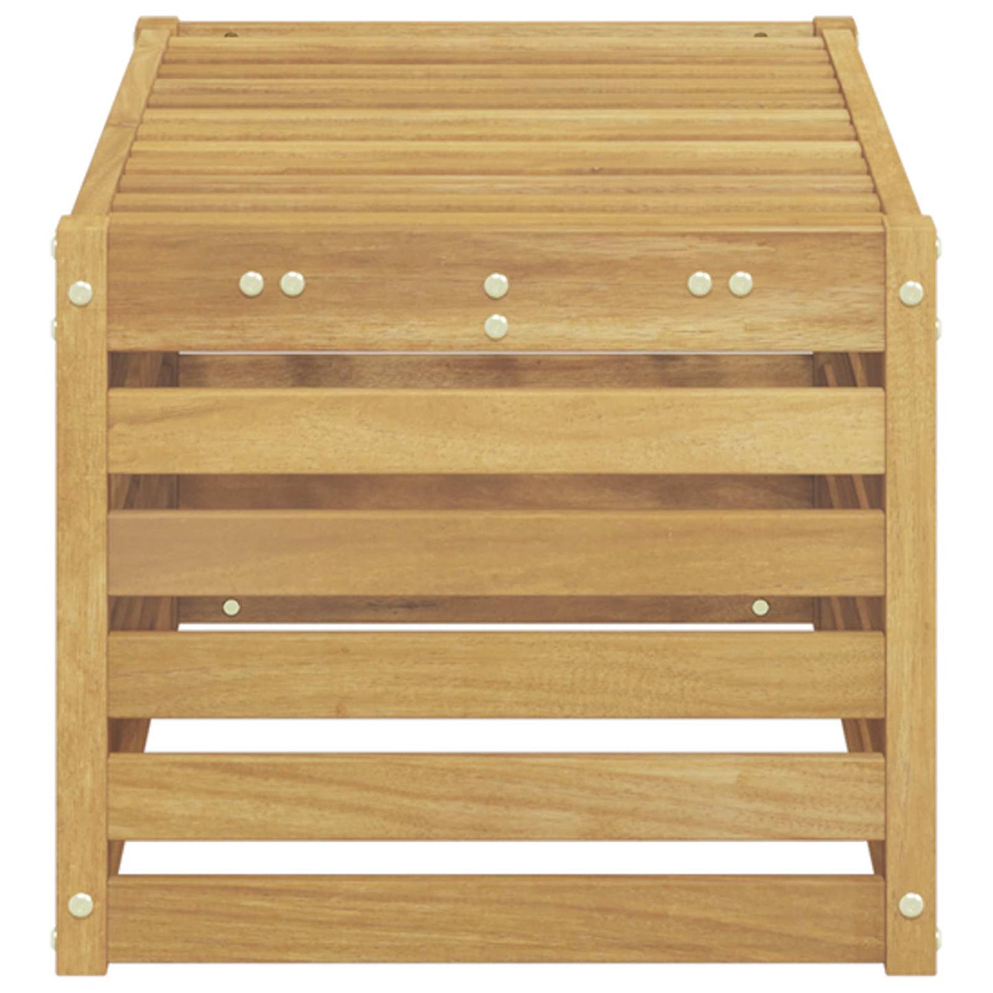 Buitenstoolbank Wit 79 x 43 x 37 cm Massief Acaciahout is nu te koop bij PeponiXL, paradijselijk wonen!