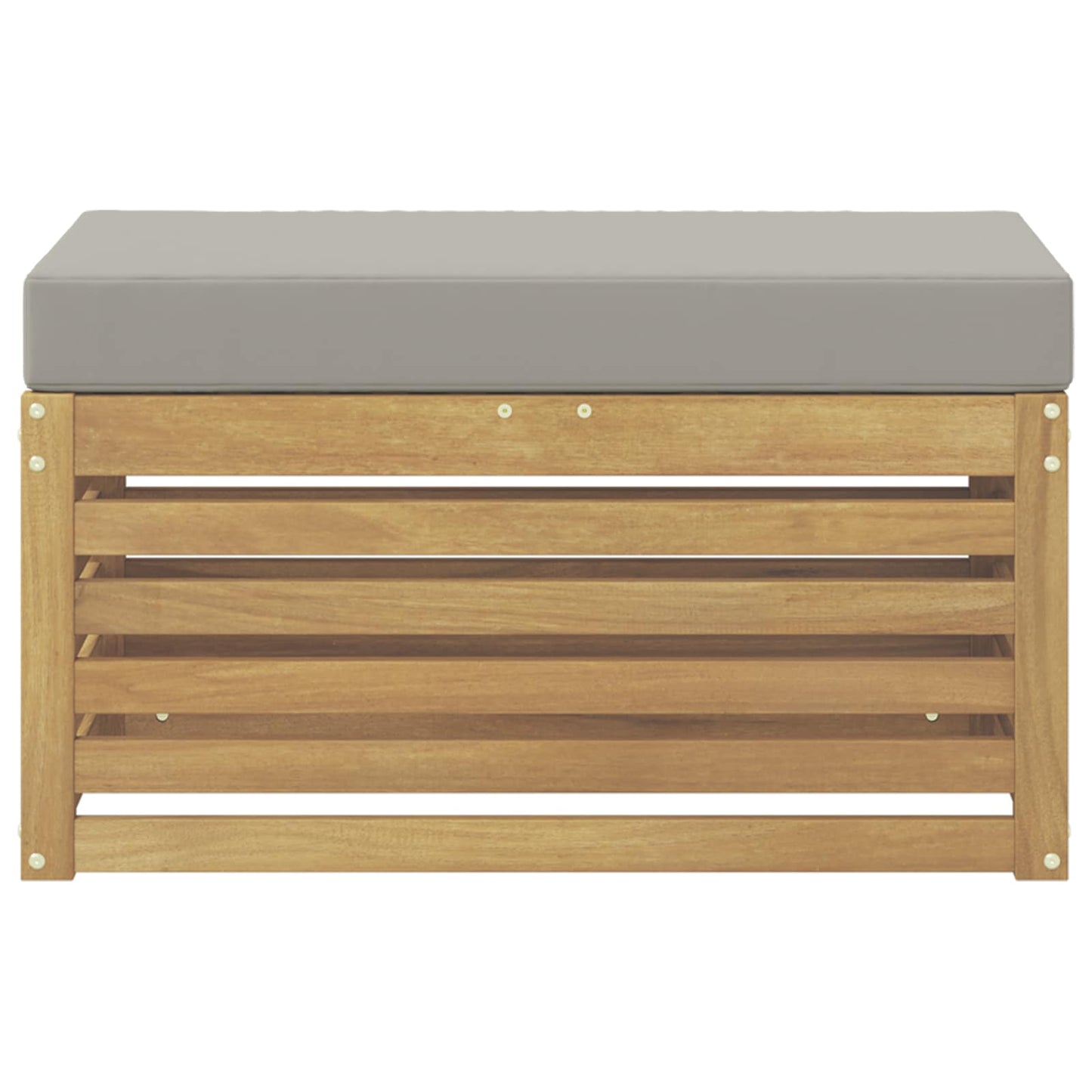 Buitenstoolbank Wit 80 x 43 x 45 cm Massief Acaciahout is nu te koop bij PeponiXL, paradijselijk wonen!