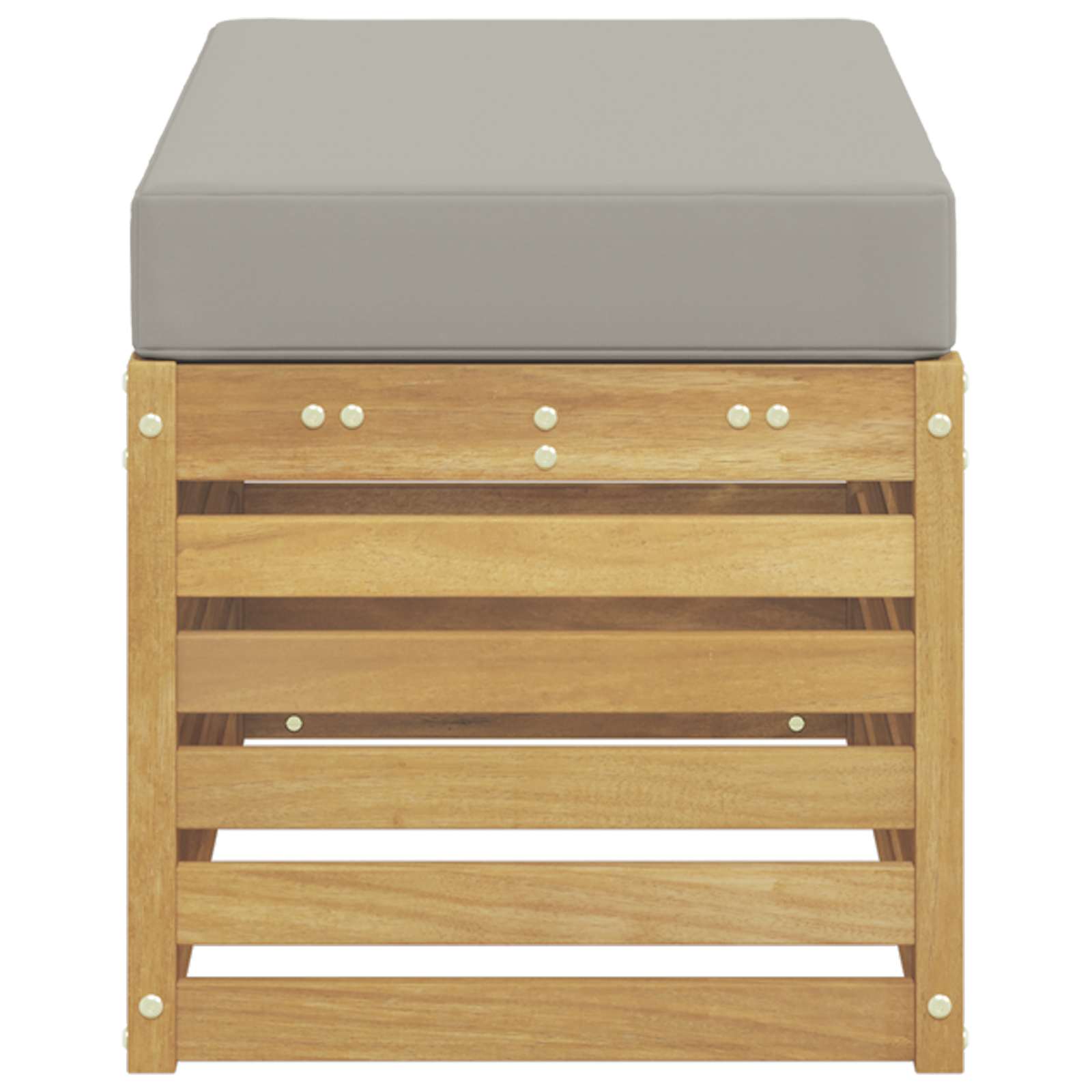 Buitenstoolbank Wit 80 x 43 x 45 cm Massief Acaciahout is nu te koop bij PeponiXL, paradijselijk wonen!